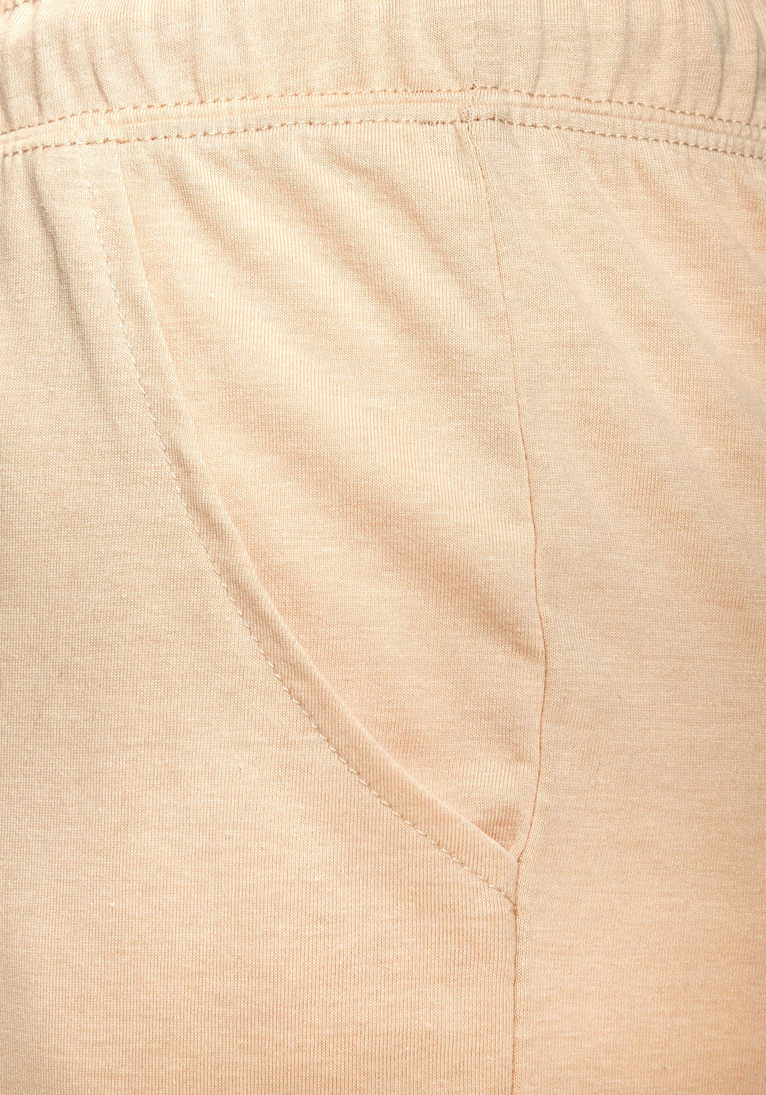 s.Oliver RED LABEL Beachwear Shortama met garengeverfde strepen in het bovenstuk (2-delig)
