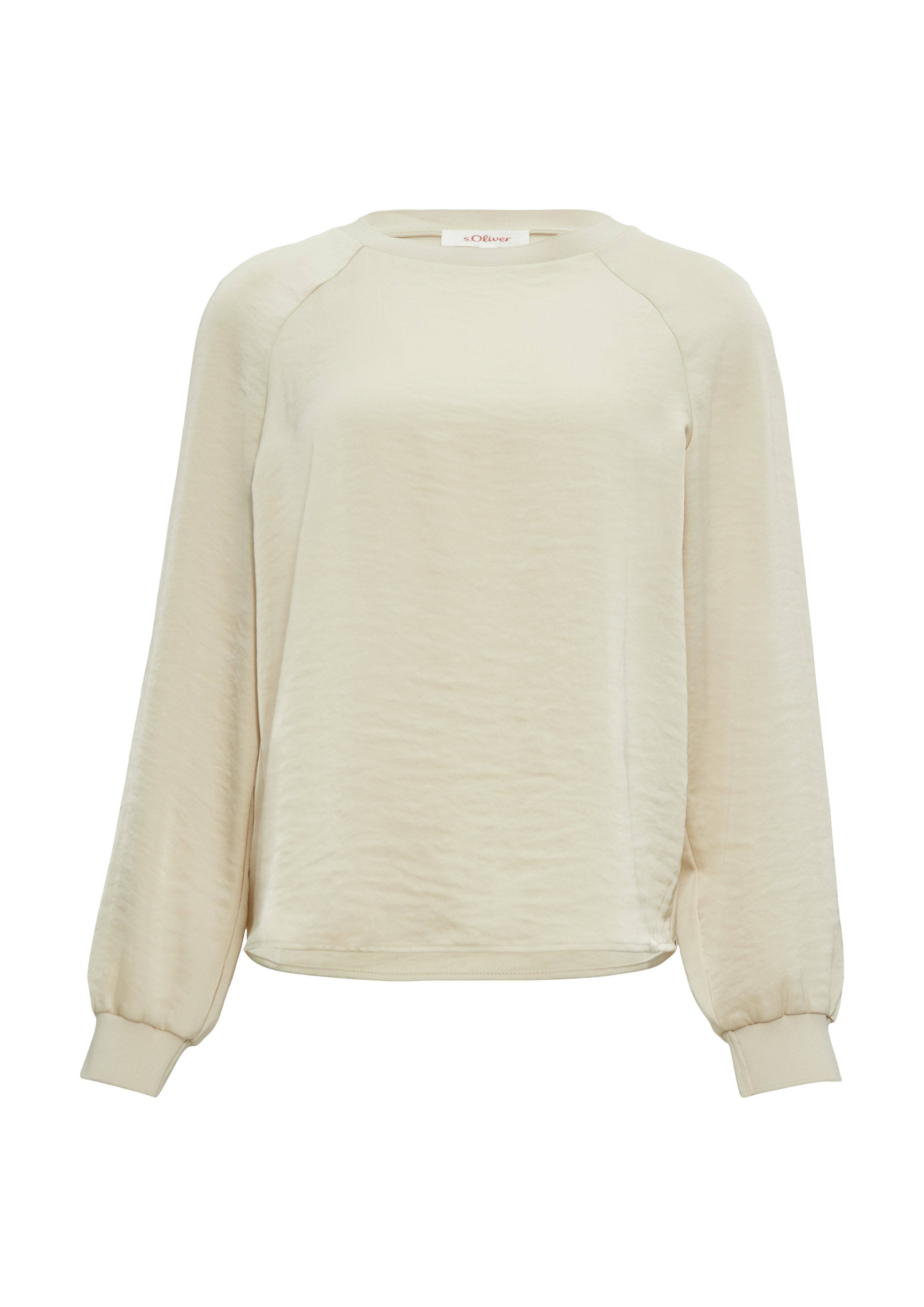 s.Oliver Blouse met lange mouwen in satijnkwaliteit
