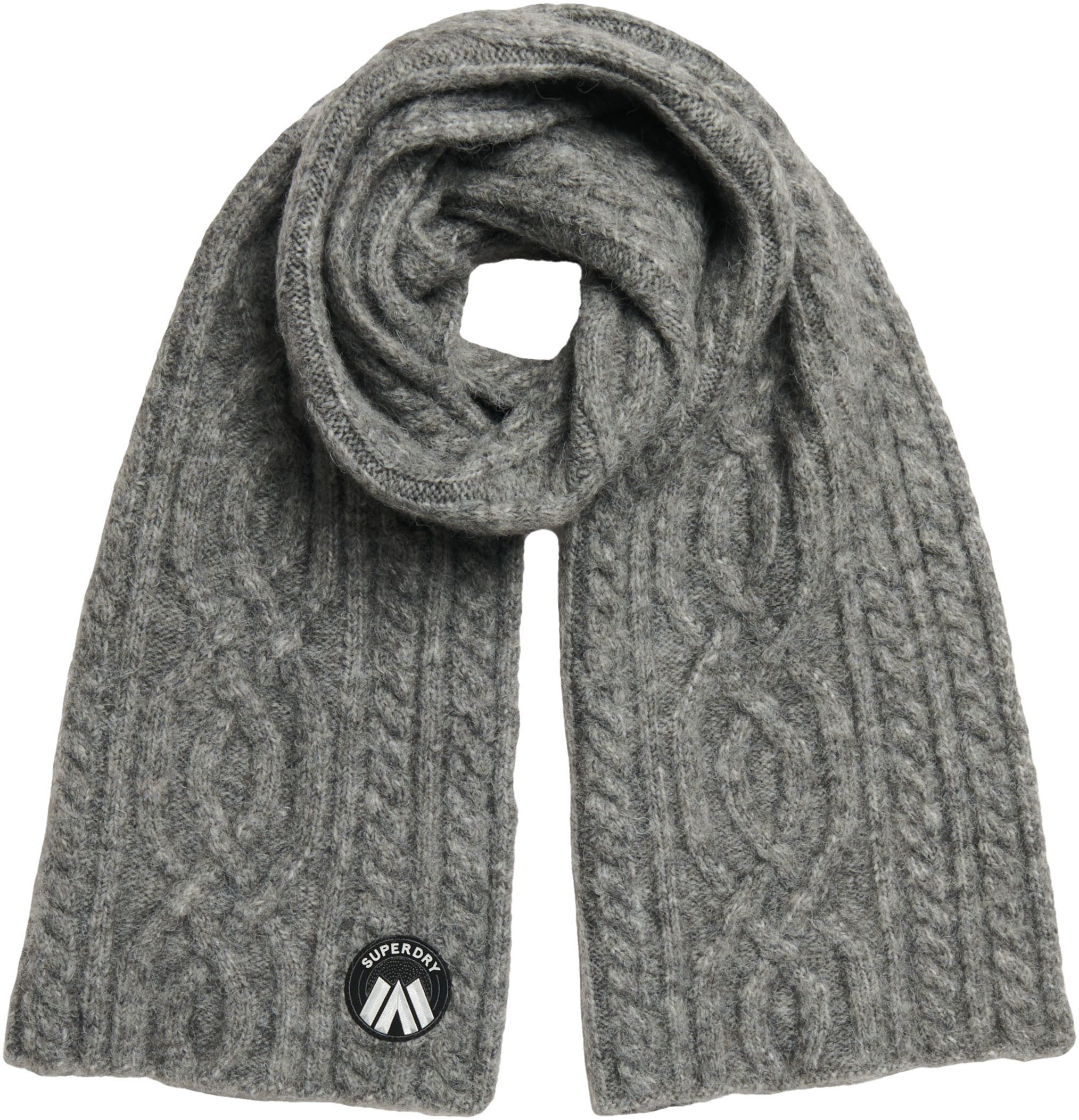 Superdry Gebreide sjaal CABLE LUXE KNIT SCARF