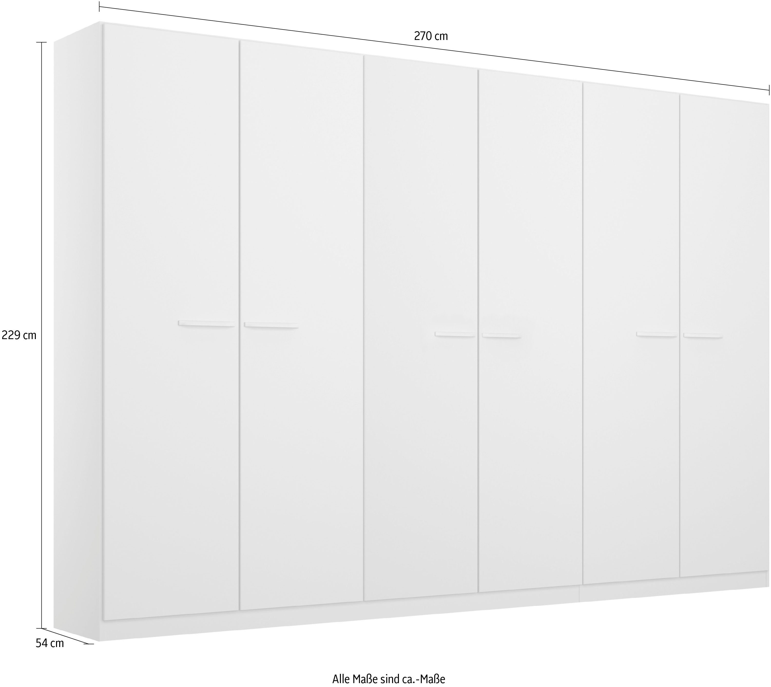 rauch Draaideurkast Kledingkast kast garderobe TOPSELLER OTELI incl. binnenindeling met 3 binnenlades extra planken optioneel met spiegel made in germany
