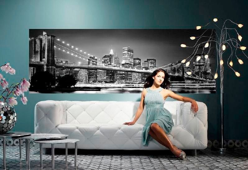 Komar Fotobehang Brooklyn Bridge - Afmeting 368 x 127 cm (set)