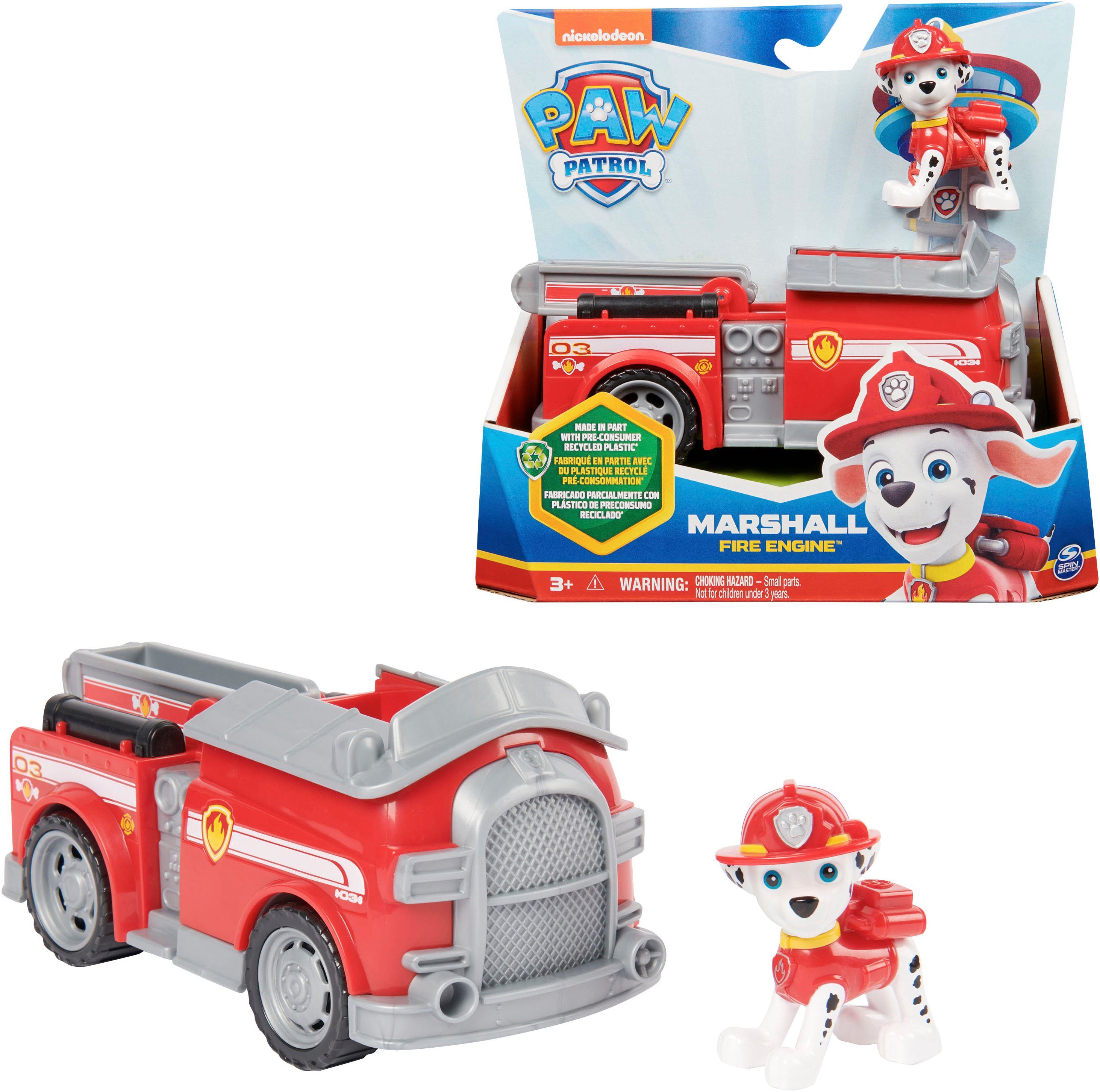 Spin Master Speelgoedauto Paw Patrol - Sust. Basic Vehicle Marshall