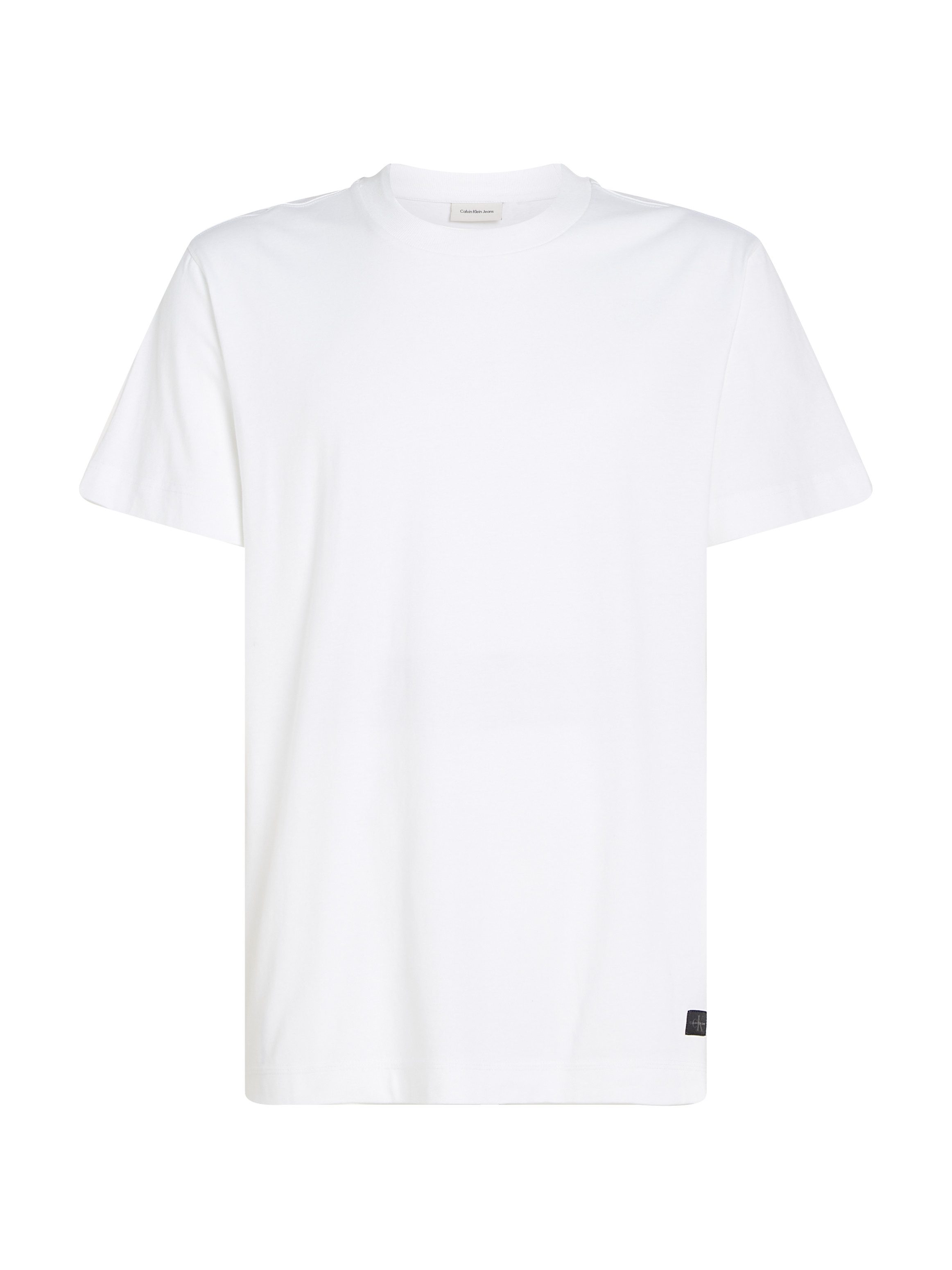 Calvin Klein Shirt met ronde hals WOVEN LABEL REGULAR TEE