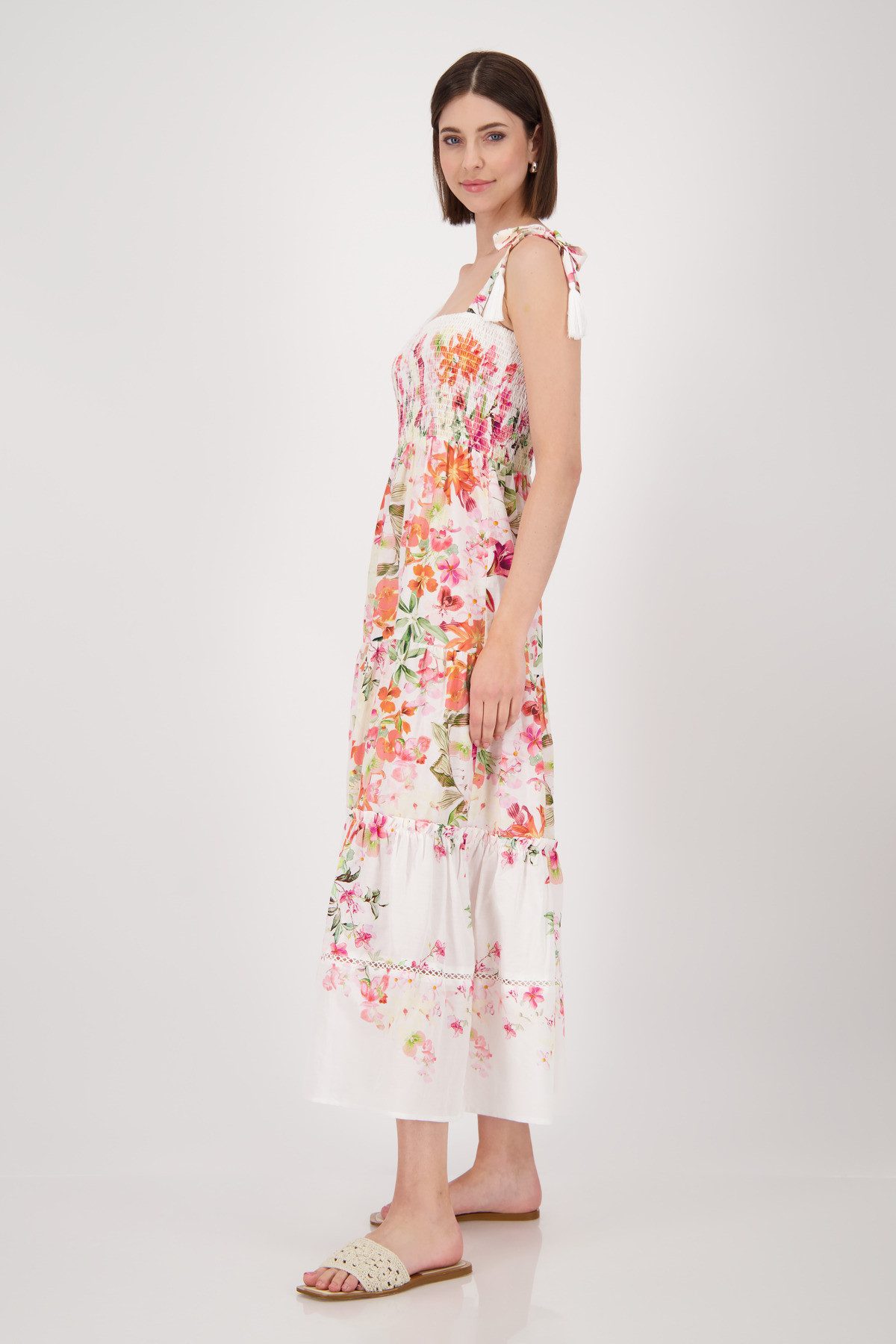 Monari Maxi-jurk met bloemenprint