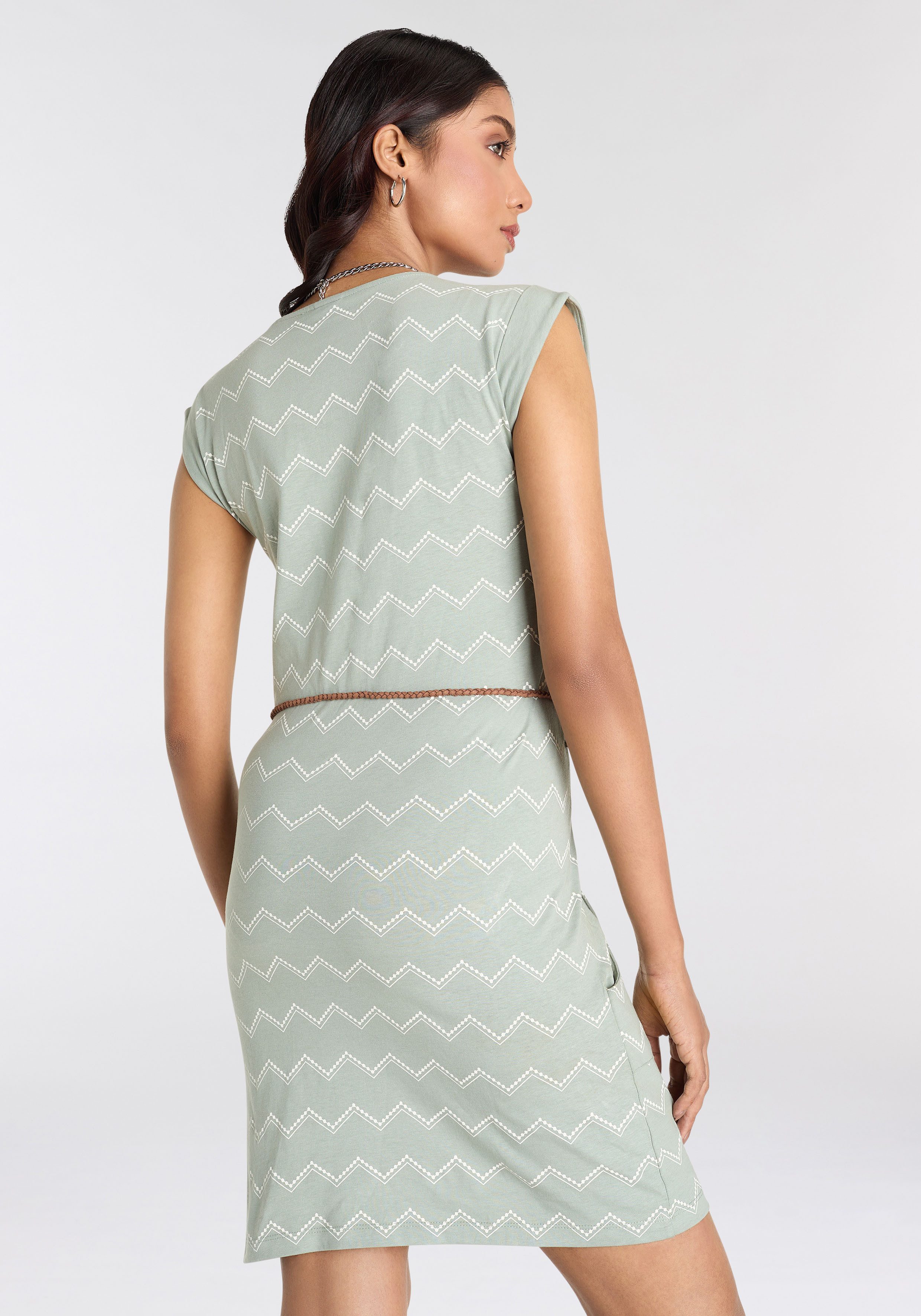 KangaROOS Jerseyjurk met all-over print (set, Met een afneembare riem)