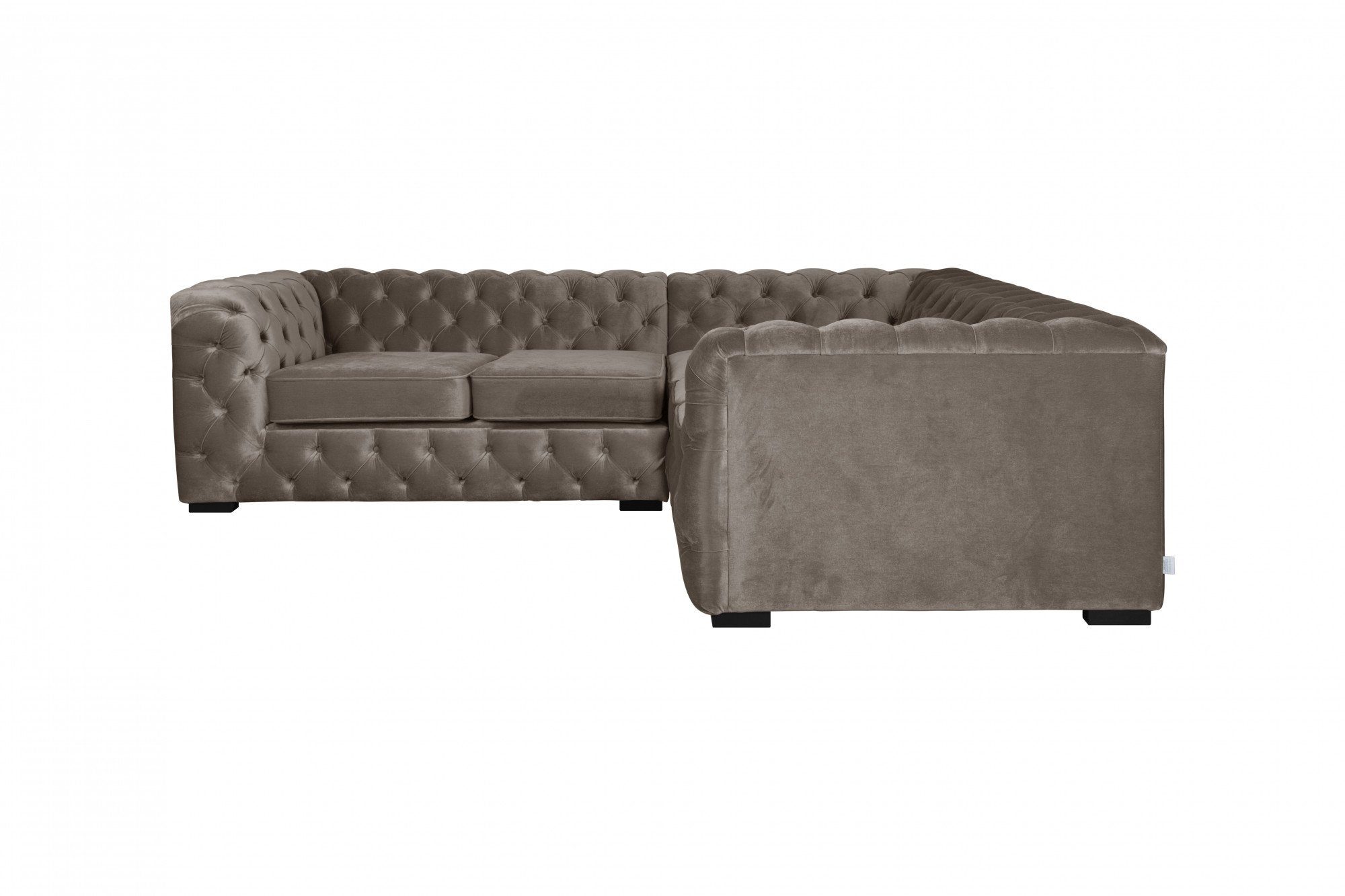 Guido Maria Kretschmer Home&Living Chesterfield-bank KALINA L-vorm hoogwaardig chesterfield design, zeer hoogwaardige afwerking