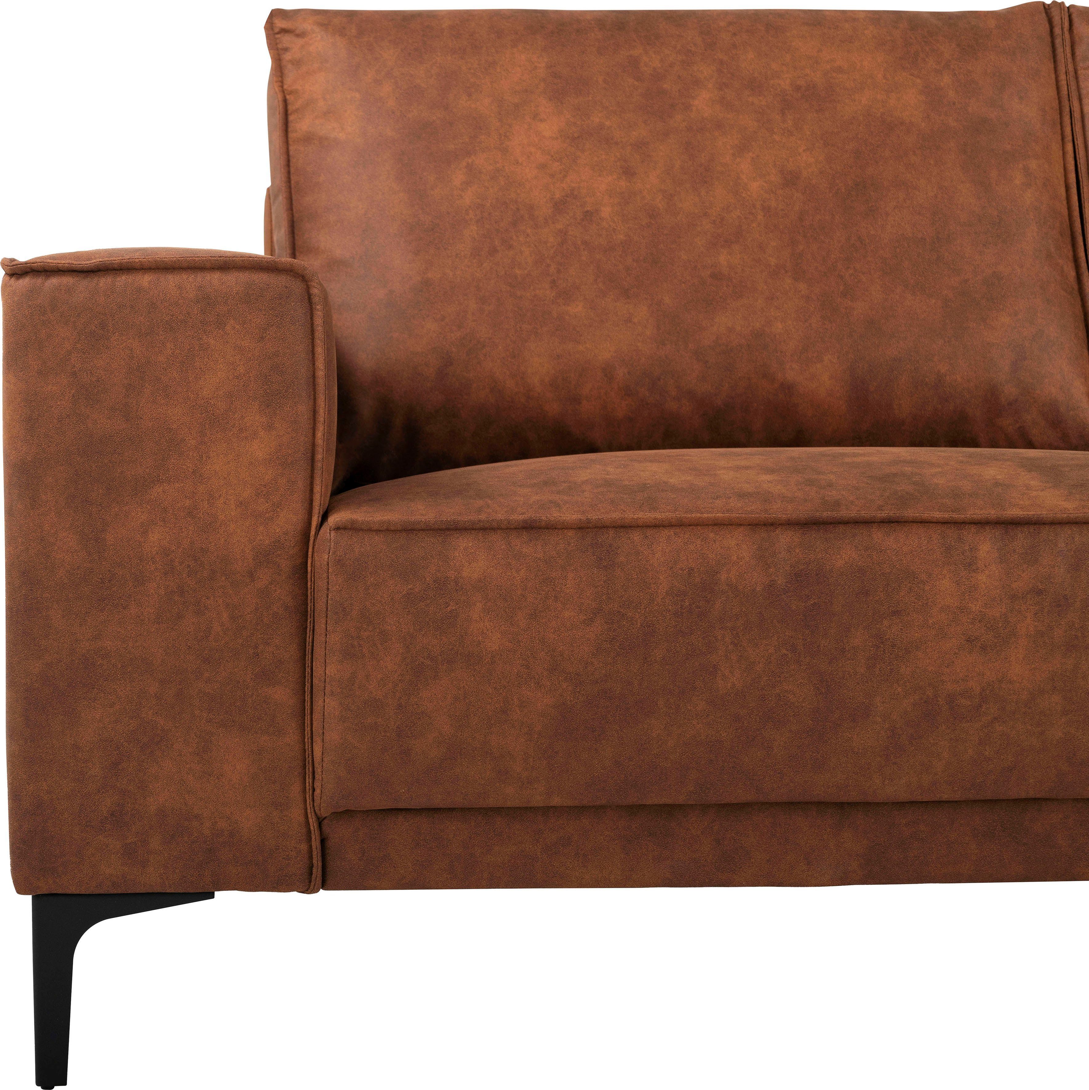 Places of Style Hoekbank Oland, structuur, platweefsel, luxe microvezel, bouclé