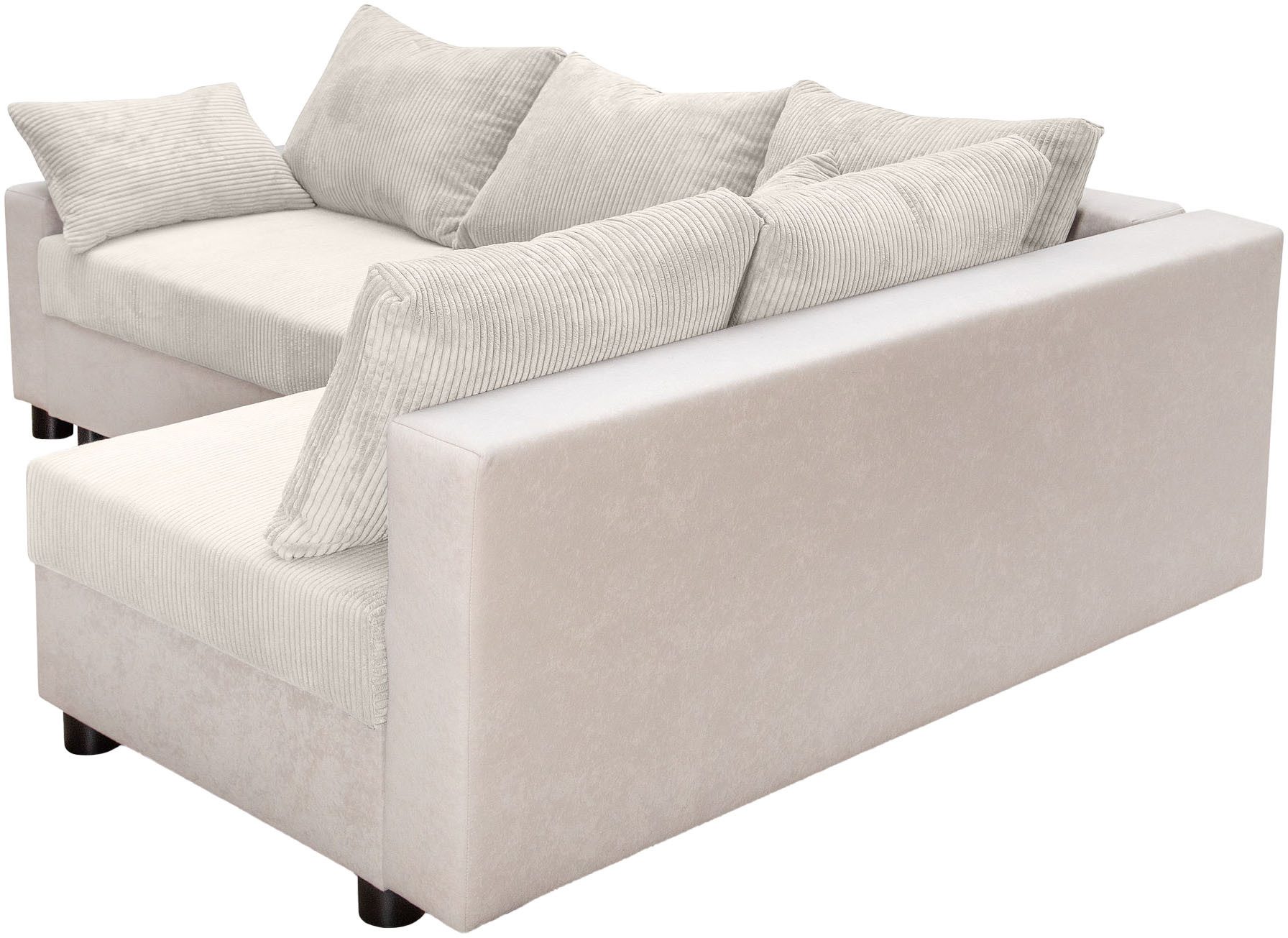 COLLECTION AB Hoekbank Parma L-vorm met slaapfunctie en bedlade, inclusief kussens, bonell-federkern