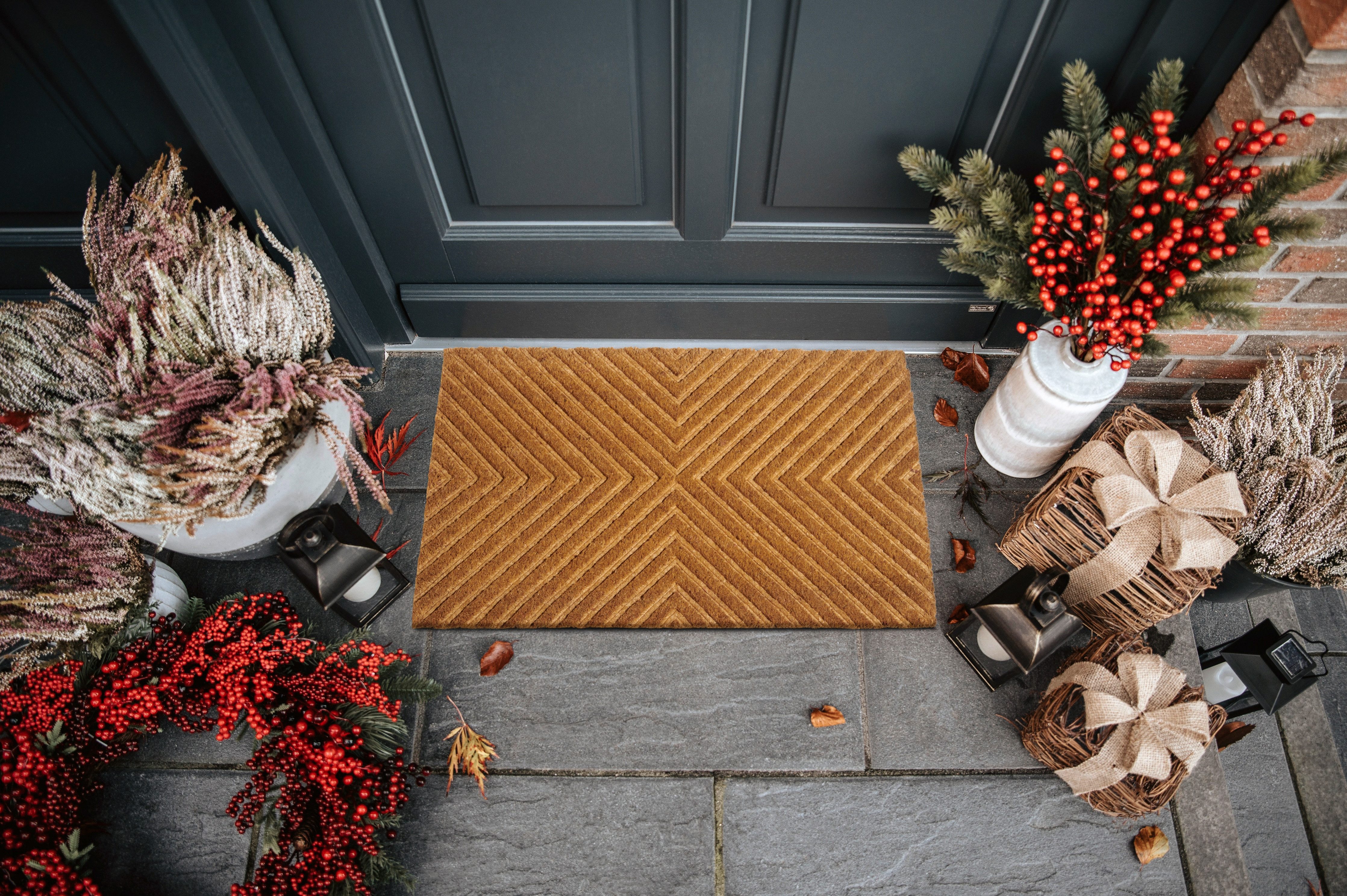 HANSE Home Mat Mix Mats Kokos Geometric, deurmat Slijtvast, onderhoudsvriendelijk, robuust, weerbestendig, UV-bestendig