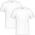 lerros t-shirt in klassieke look (voordeelset, set van 2) wit