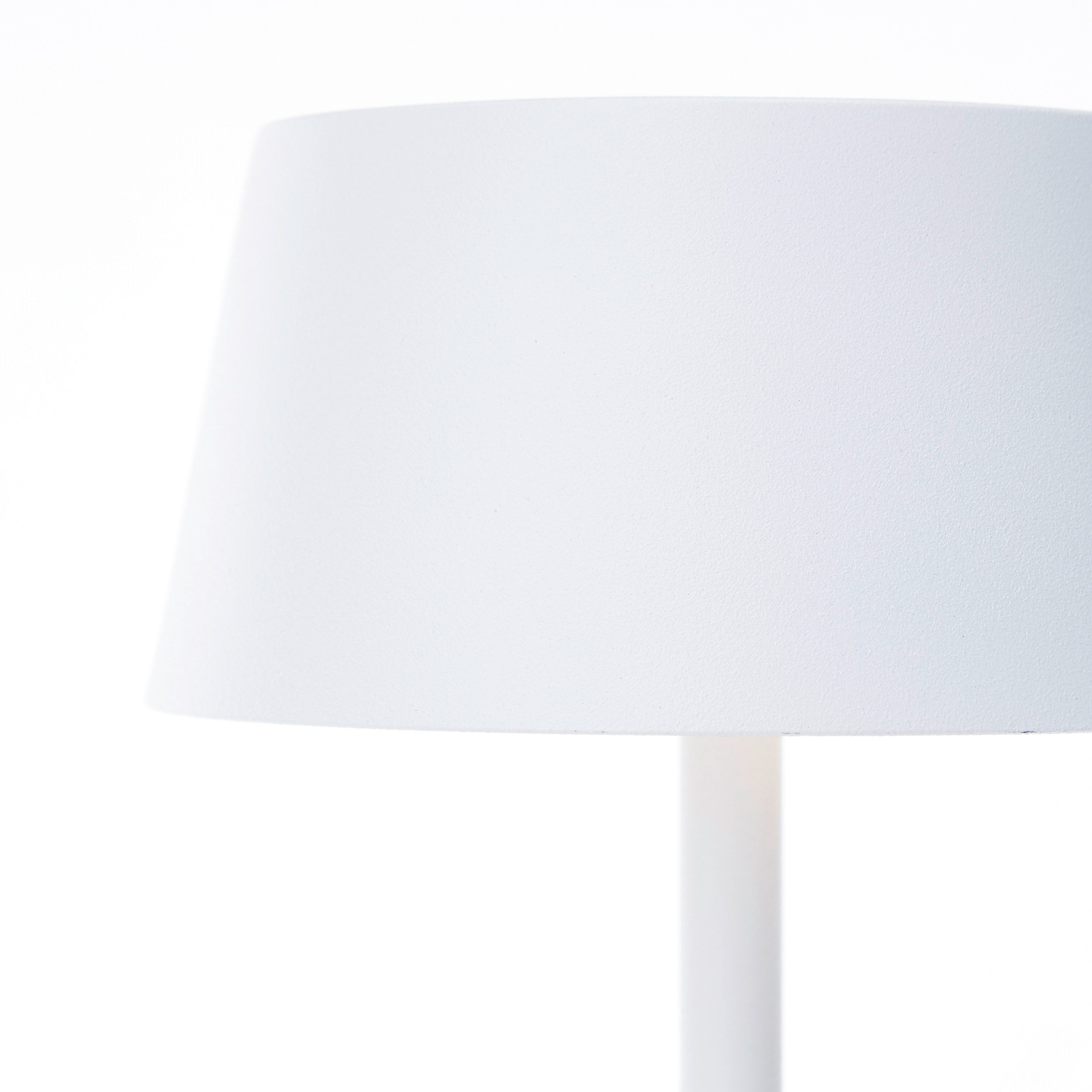 Brilliant Leuchten Led-tafellamp voor buiten Picco Solar en oplaadbaar via USB, 30 cm, 300 lm, 3000 K, IP44, metaal, wit