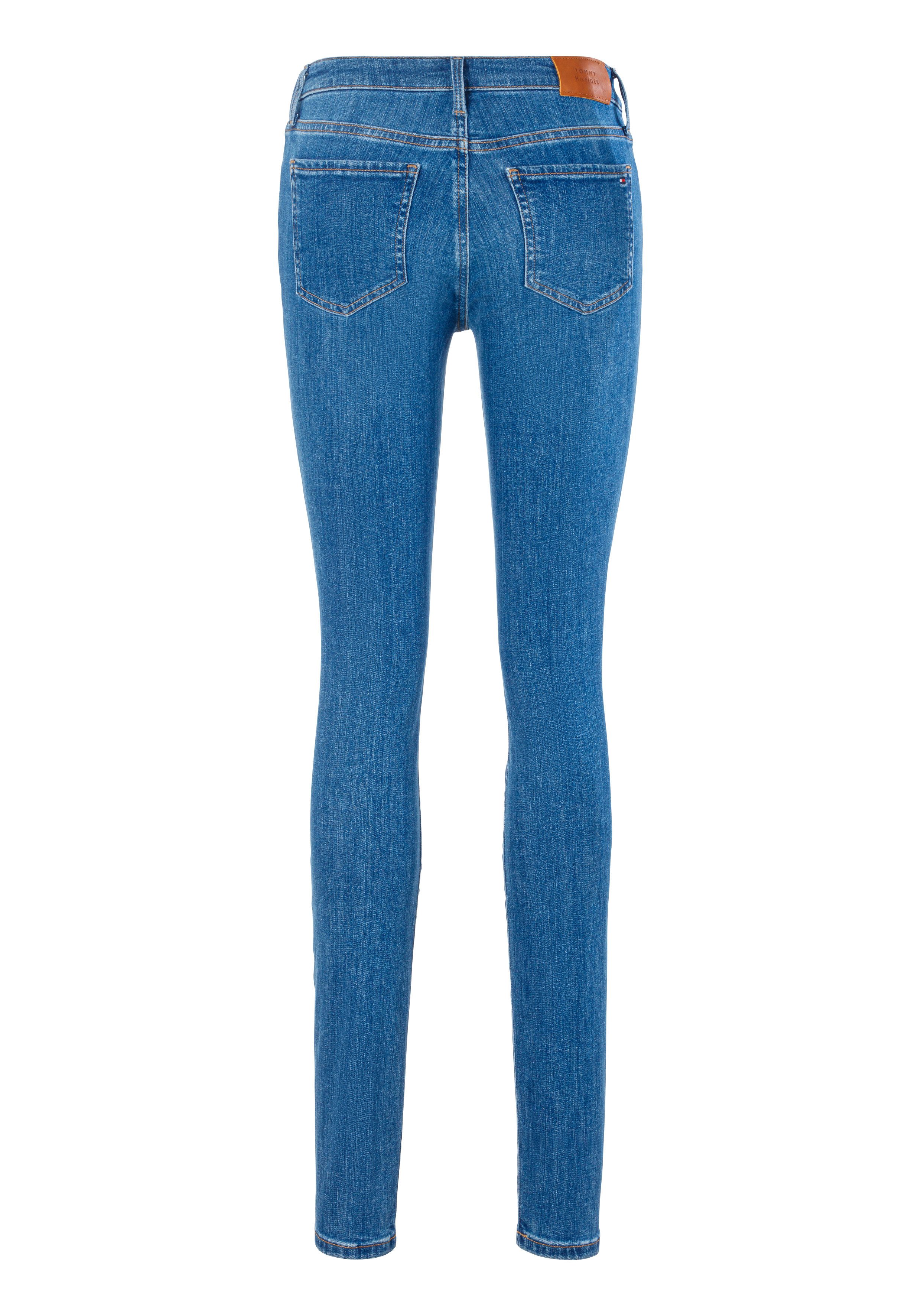 Tommy Hilfiger Skinny fit jeans HERITAGE COMO SKINNY RW met tommy hilfiger logo-badge (TH FLEX COMO SKINNY RW)