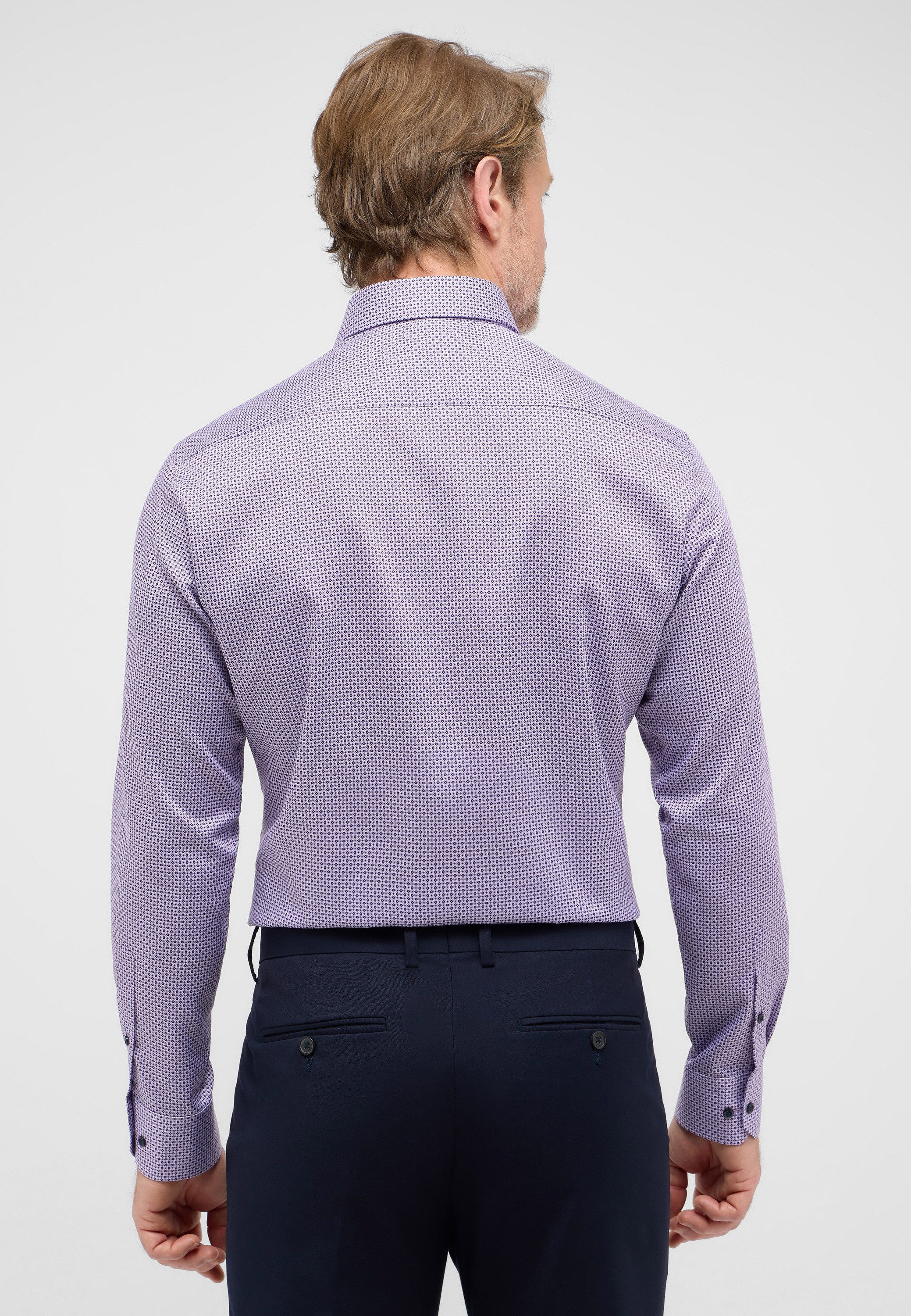 Eterna Overhemd met lange mouwen MODERN FIT NON IRON (strijkvrij)