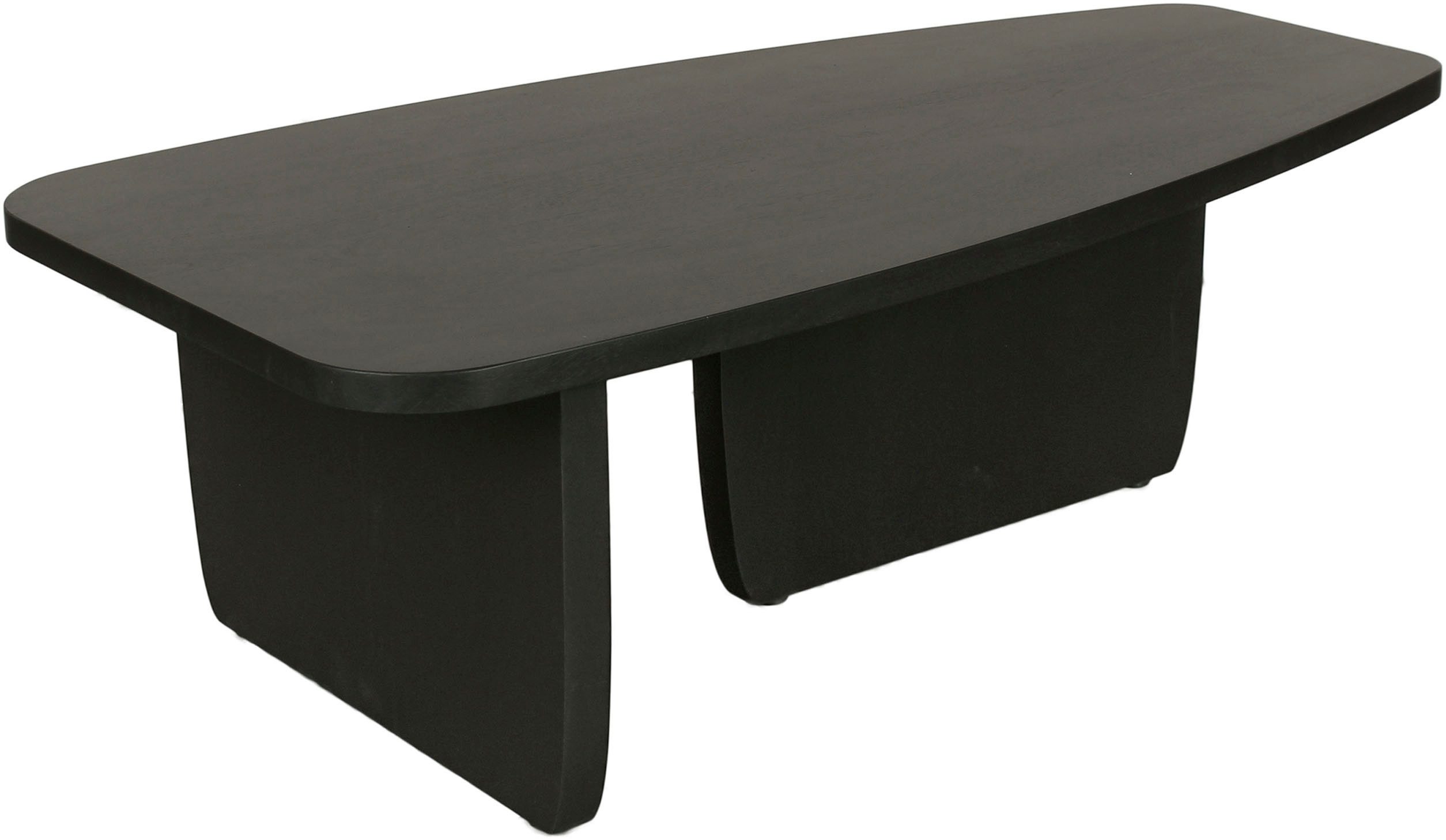 byLIVING Salontafel BOLT Vrijvorm tafel in zwart gelakt acaciahout, 25mm tafelblad (1 stuk)