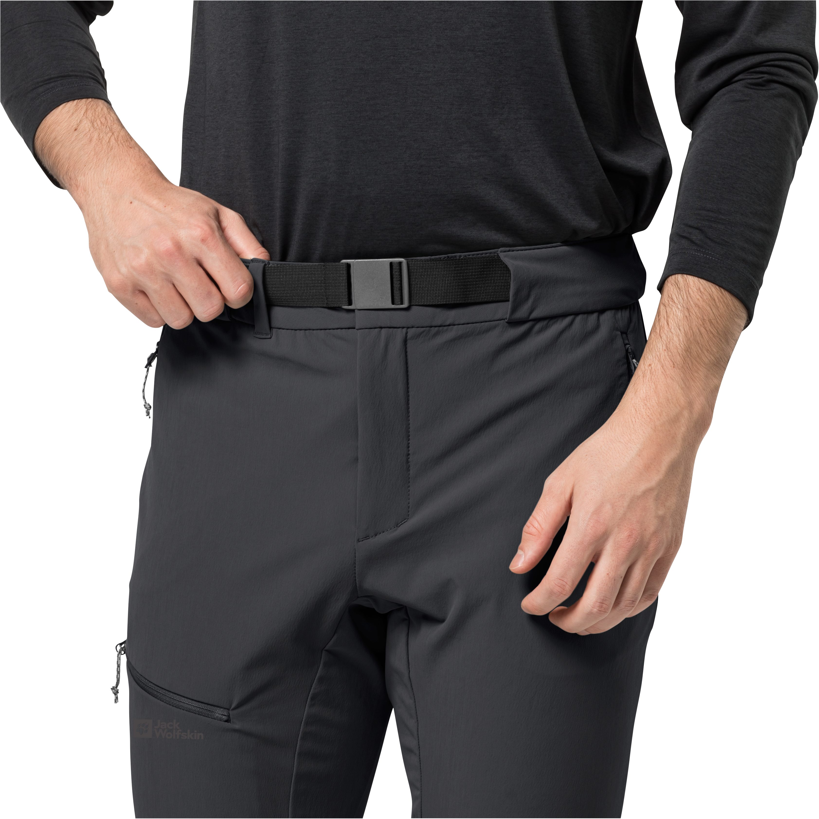 Jack Wolfskin Outdoorbroek HOLDSTEIG PANTS M hoog ademende, robuuste en elastische softshell broek