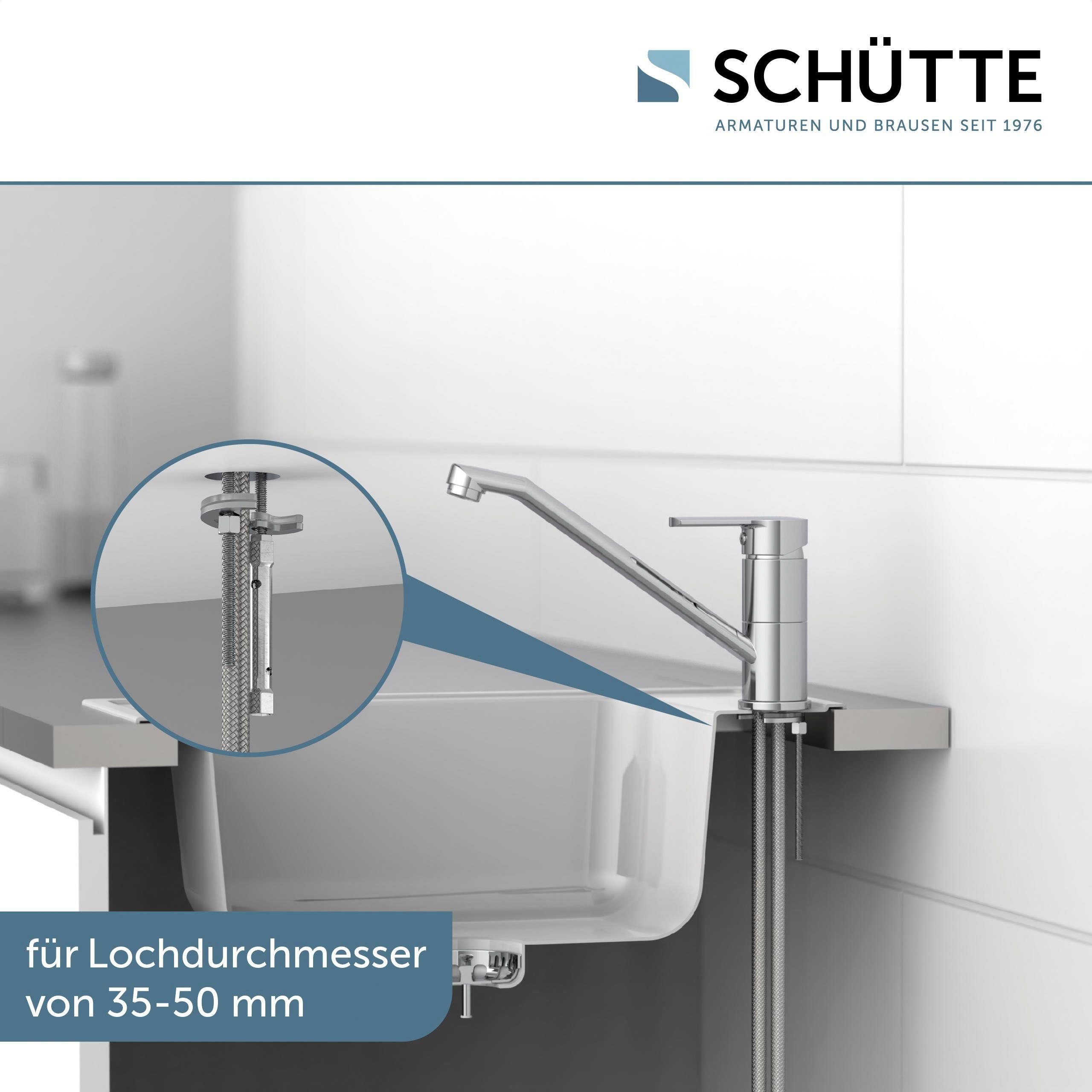 Schütte Gootsteen kraan Main Kraan met waterbesparende functie, 360° draaibaar, chroom, hoge druk