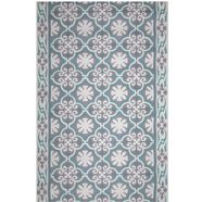 friedola keukenloper vintage tapijtloper, tegels design, ornamenten, geschikt voor binnen en buiten, wasbaar, keuken zwart