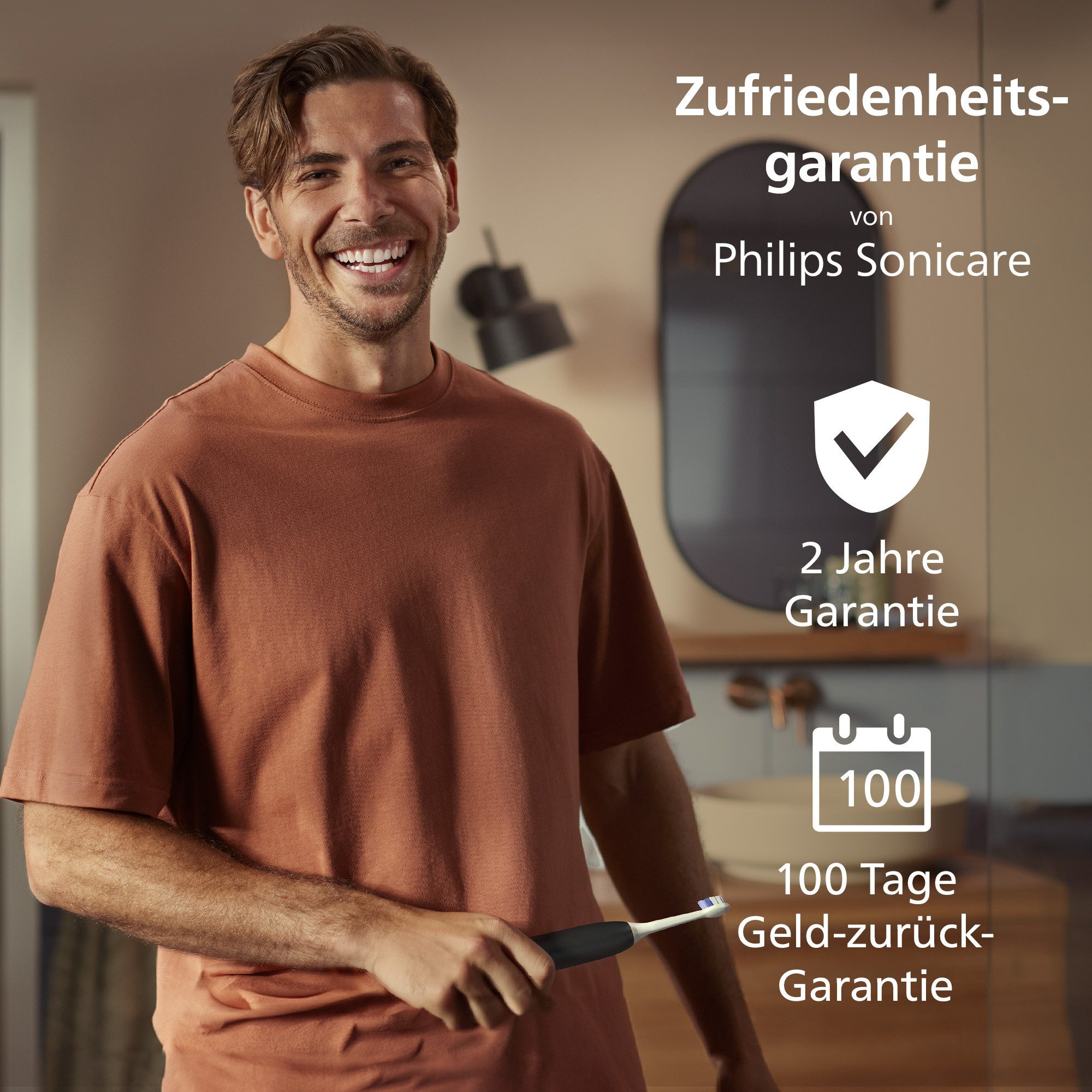 Philips Sonicare Elektrische tandenborstel Series 5300 HX7109/01 met drukcontrole, 2 intensiteitsniveaus, incl. oplader