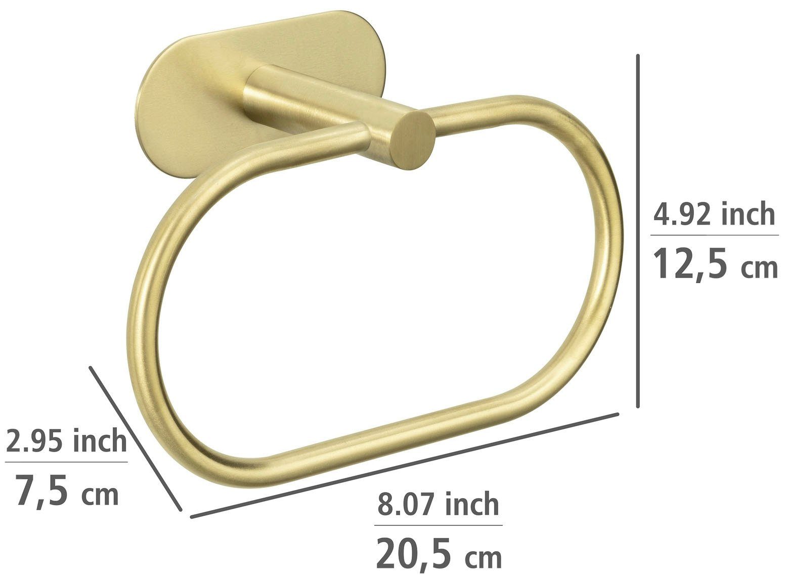 WENKO Handdoekring Turbo-Loc® Orea Bevestigen zonder boren