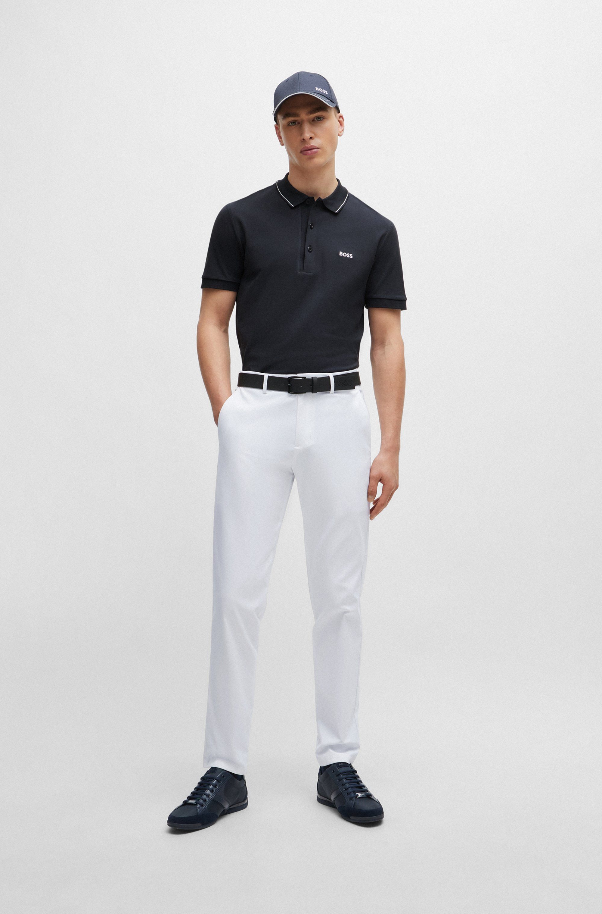 BOSS GREEN Poloshirt Paule 4 met een polokraag