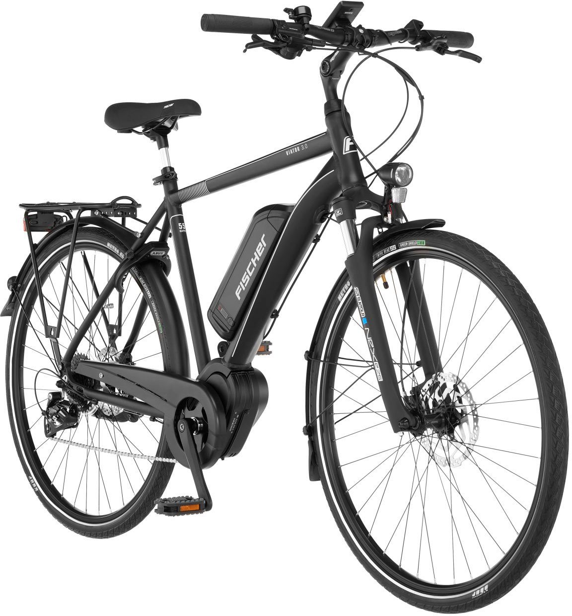 Fischer E-bike VIATOR 3.0 heren 55 Pedelec, elektrische fiets voor dames en heren