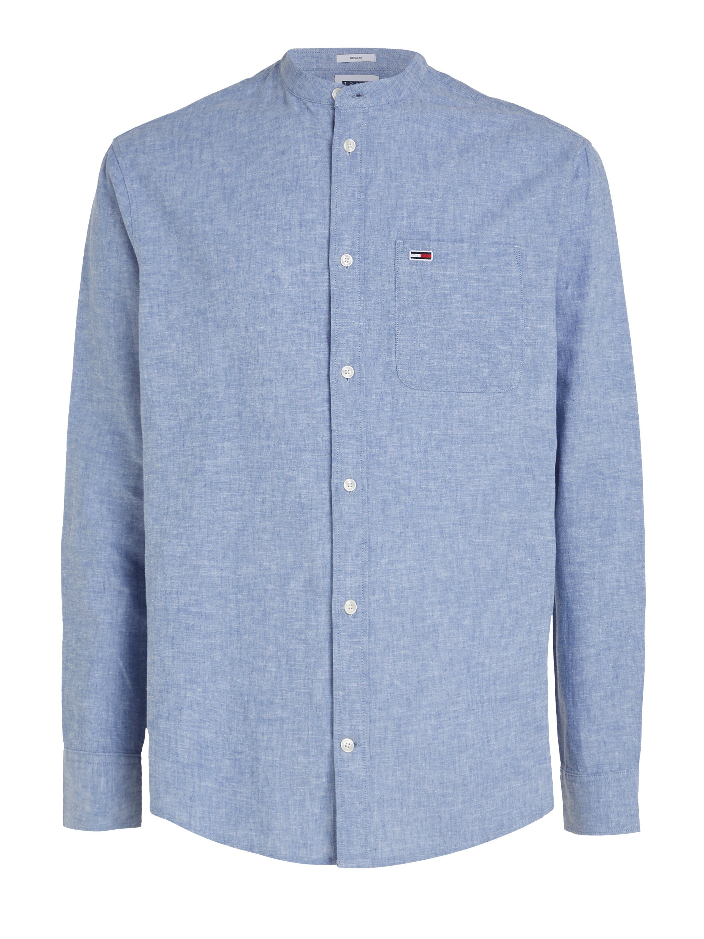 TOMMY JEANS Overhemd met lange mouwen TJM REG MAO LINEN BLEND SHIRT
