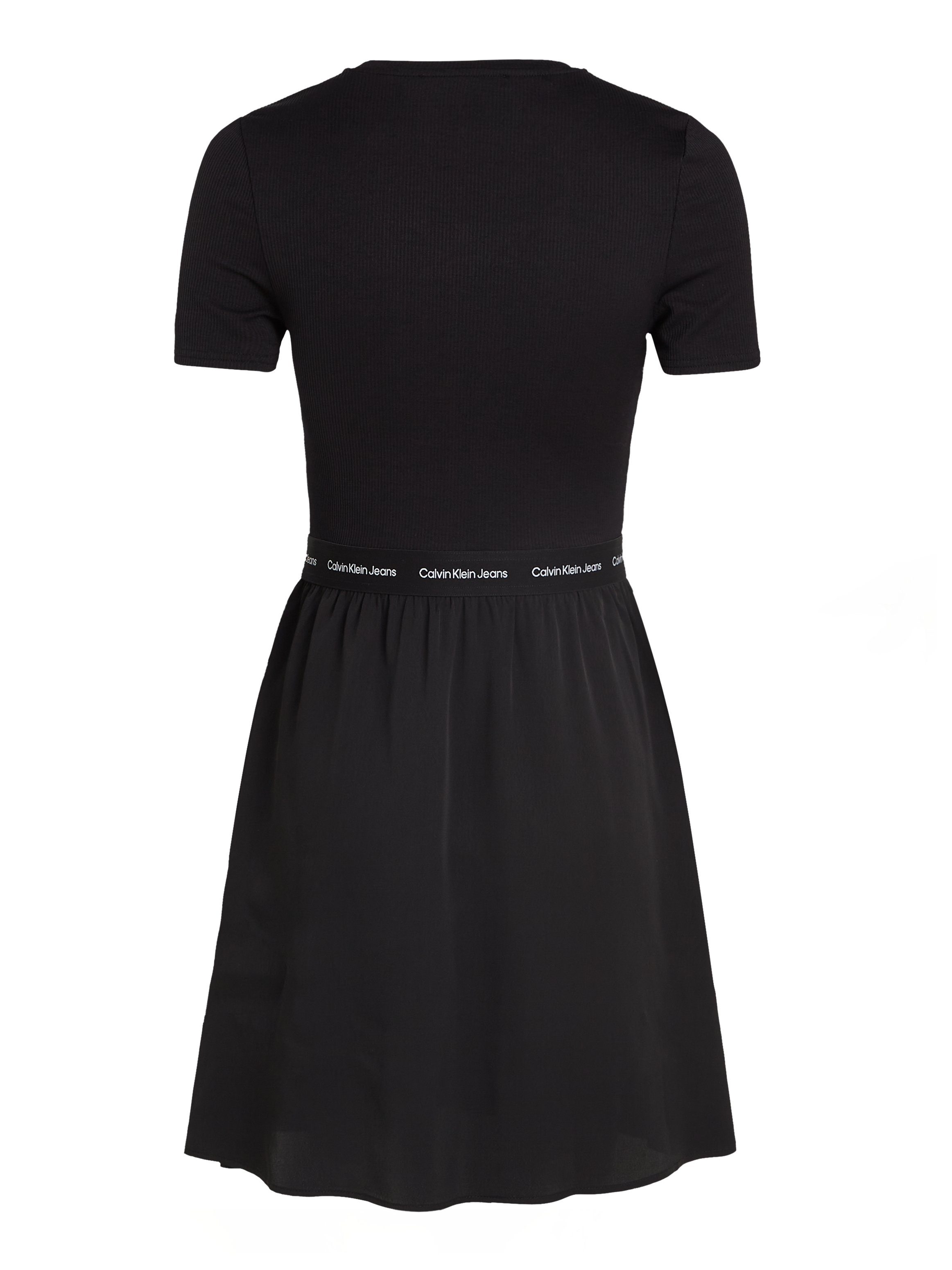 Calvin Klein Blousejurk LOGO ELASTIC SHORT SLEEVE DRESS