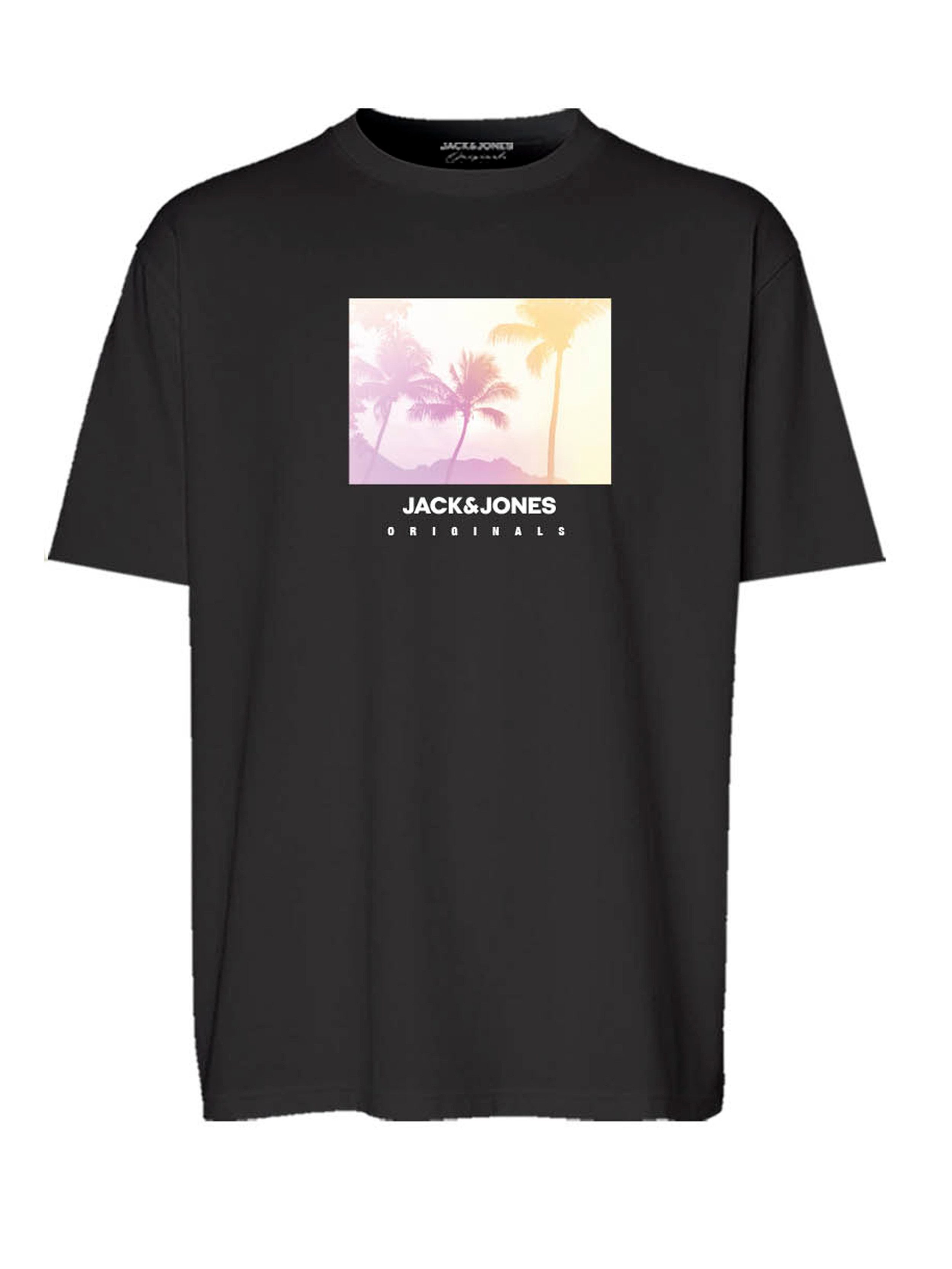 Jack & Jones Junior Shirt met korte mouwen JORVARENNA PHOTO TEE SS CN FST JNR jongens t-shirts maat 152 zwart