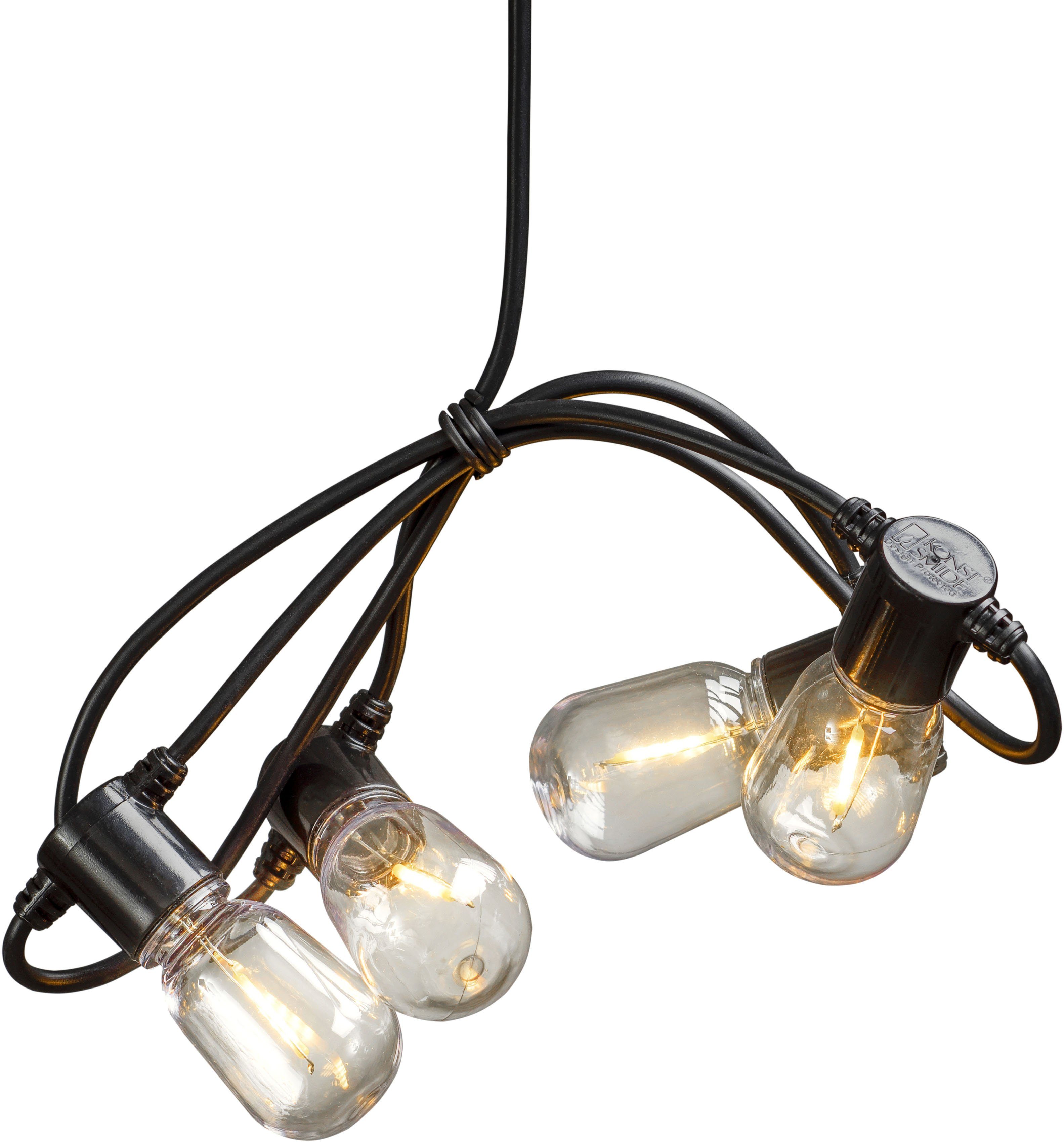 KONSTSMIDE Led-lichtsnoer Led-biertuinverlichting, helder, 20 heldere lampen / 40 amberkl. dioden (1 stuk)