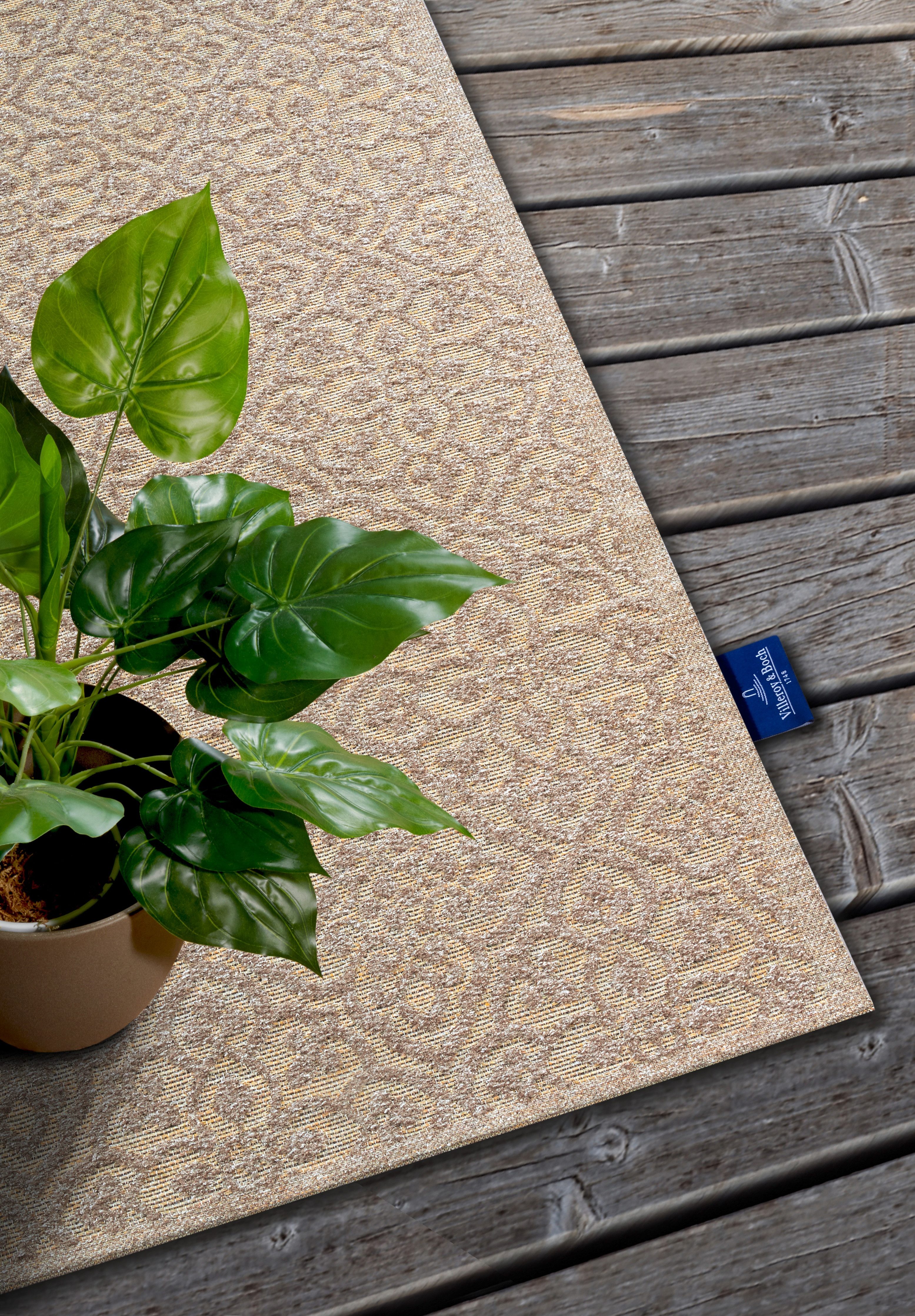 Villeroy & Boch Outdoorkleed Julie In-& Outdoor, Vlakweefsel, weerbestendig, Terras, Balkon, modern, Trend