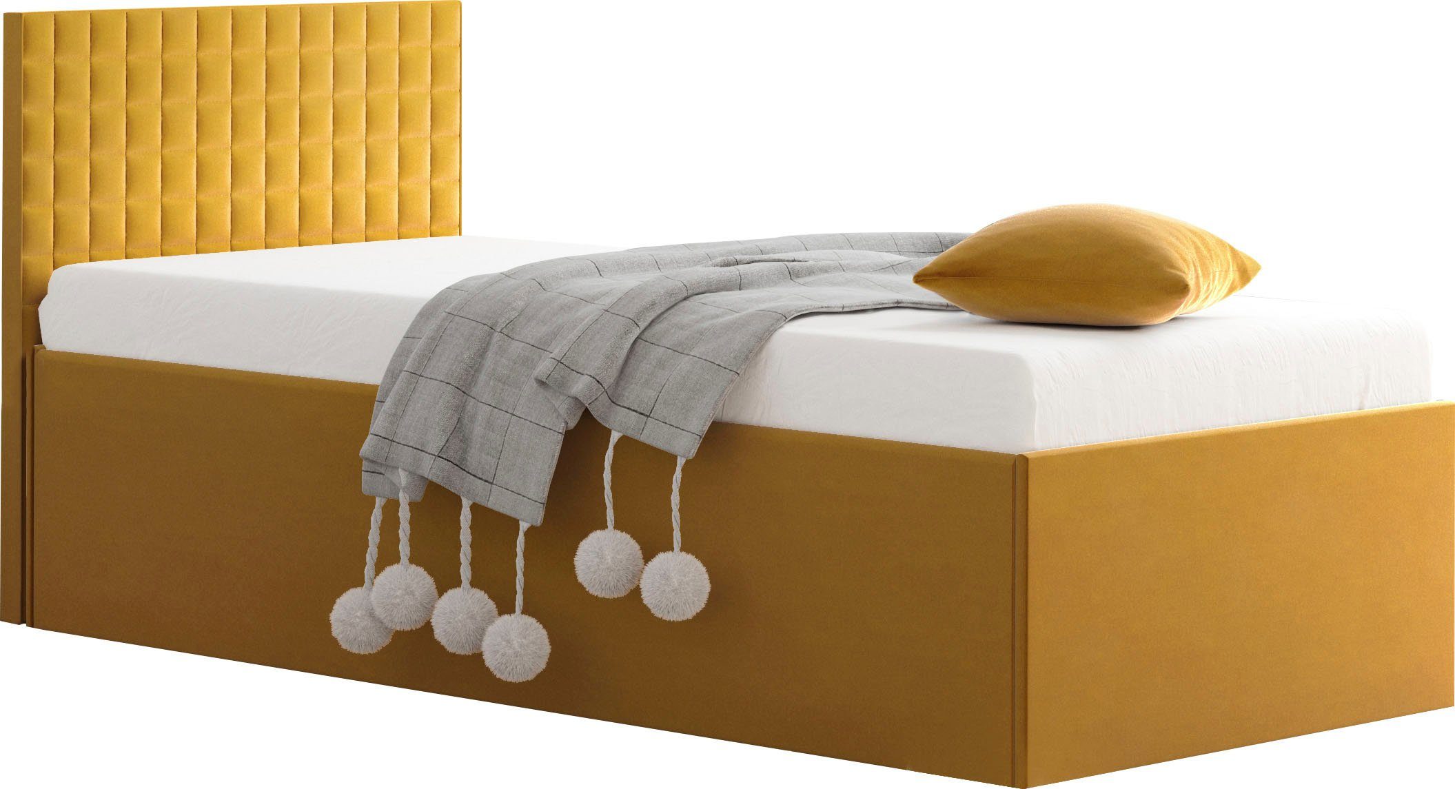 Westfalia Polsterbetten Gestoffeerd bed met bedkist bij uitvoering met matras