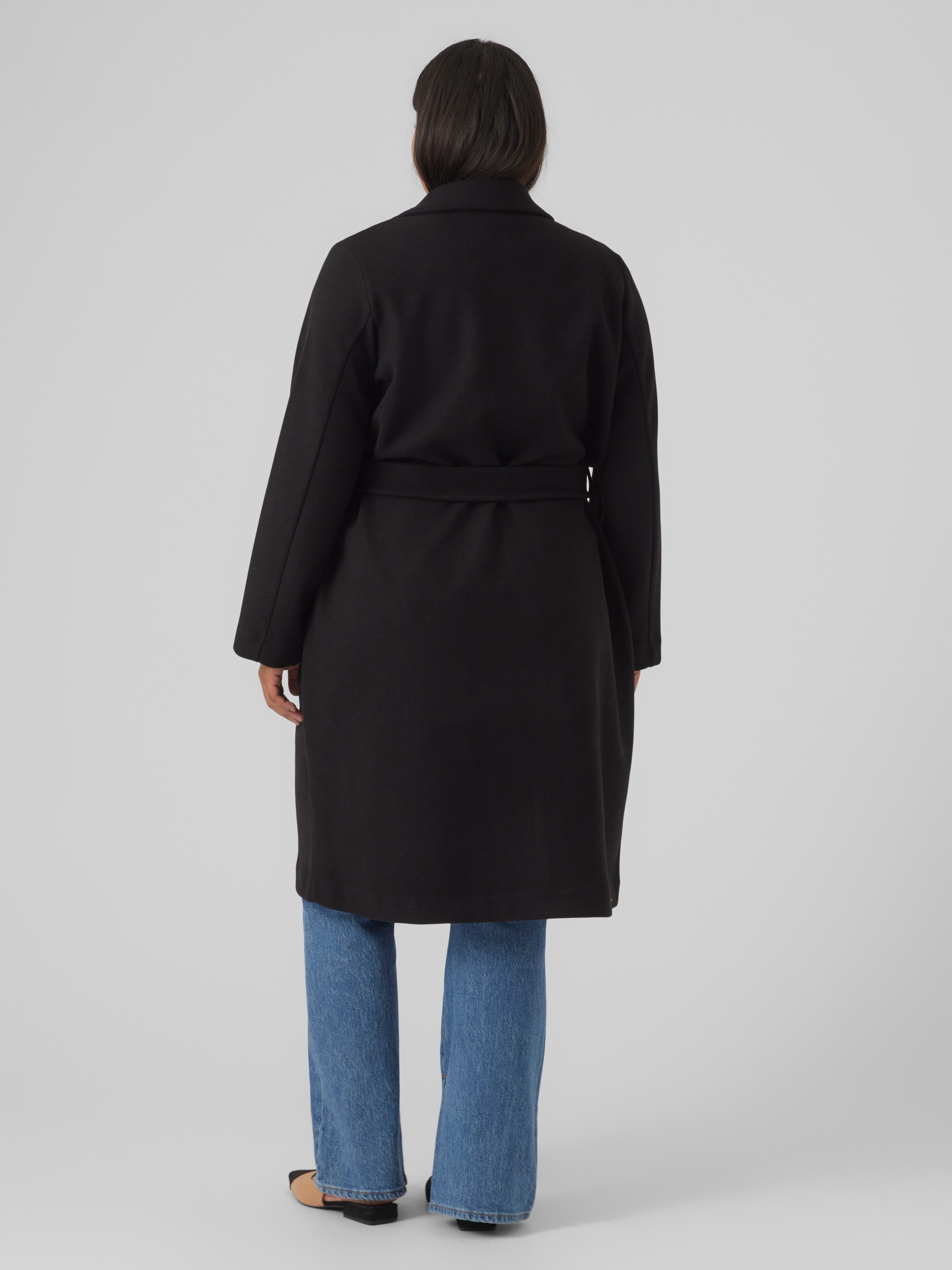 Vero Moda Curve Lange jas VMCFORTUNEAYA LONG COAT GA CUR NOOS
