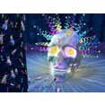 papermoon fotobehang psychedelische schedel fluwelig, vliesbehang, eersteklas digitale print blauw
