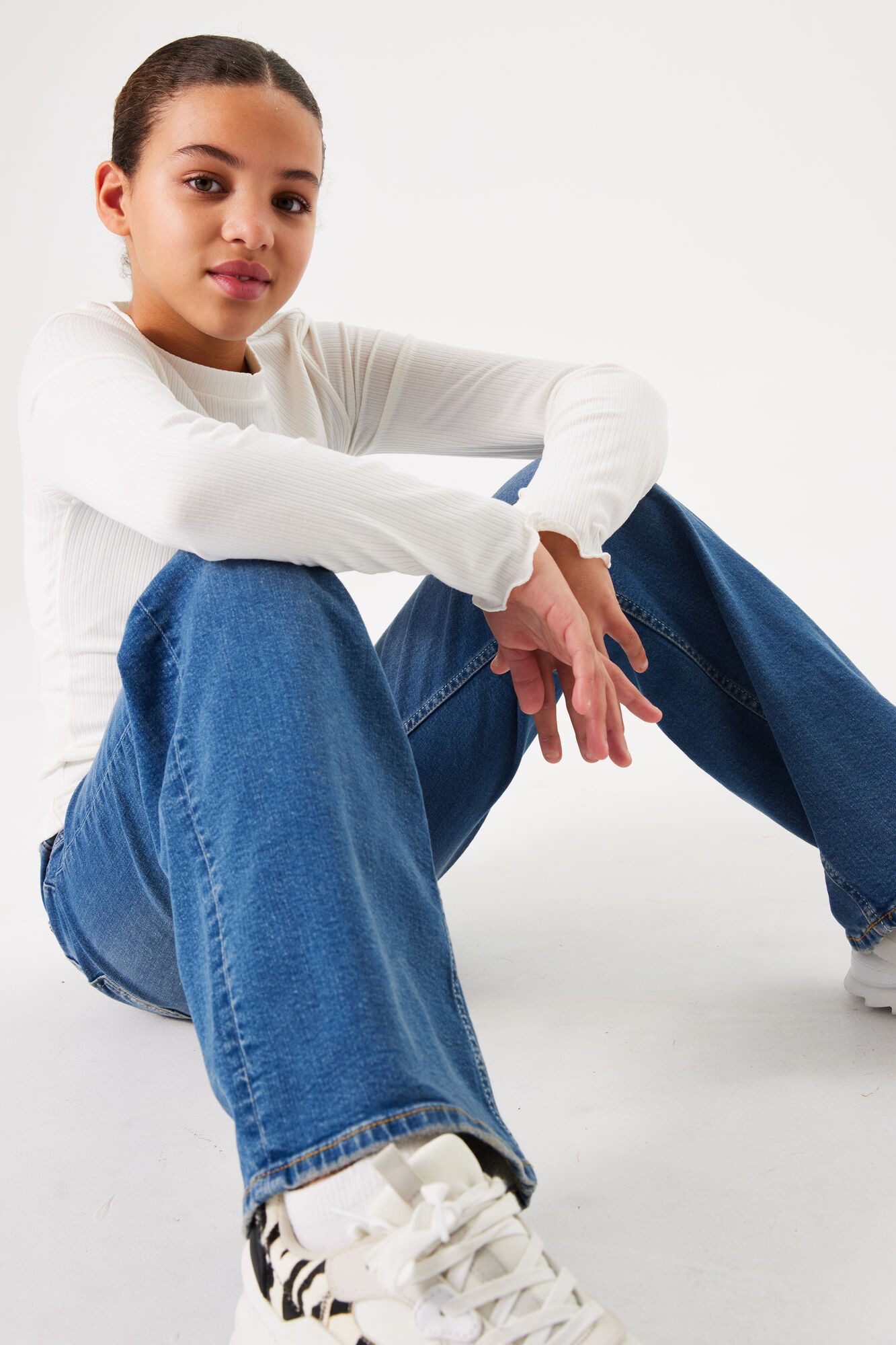 Garcia Straight jeans Ilvy voor meisjes met wijde pijpen
