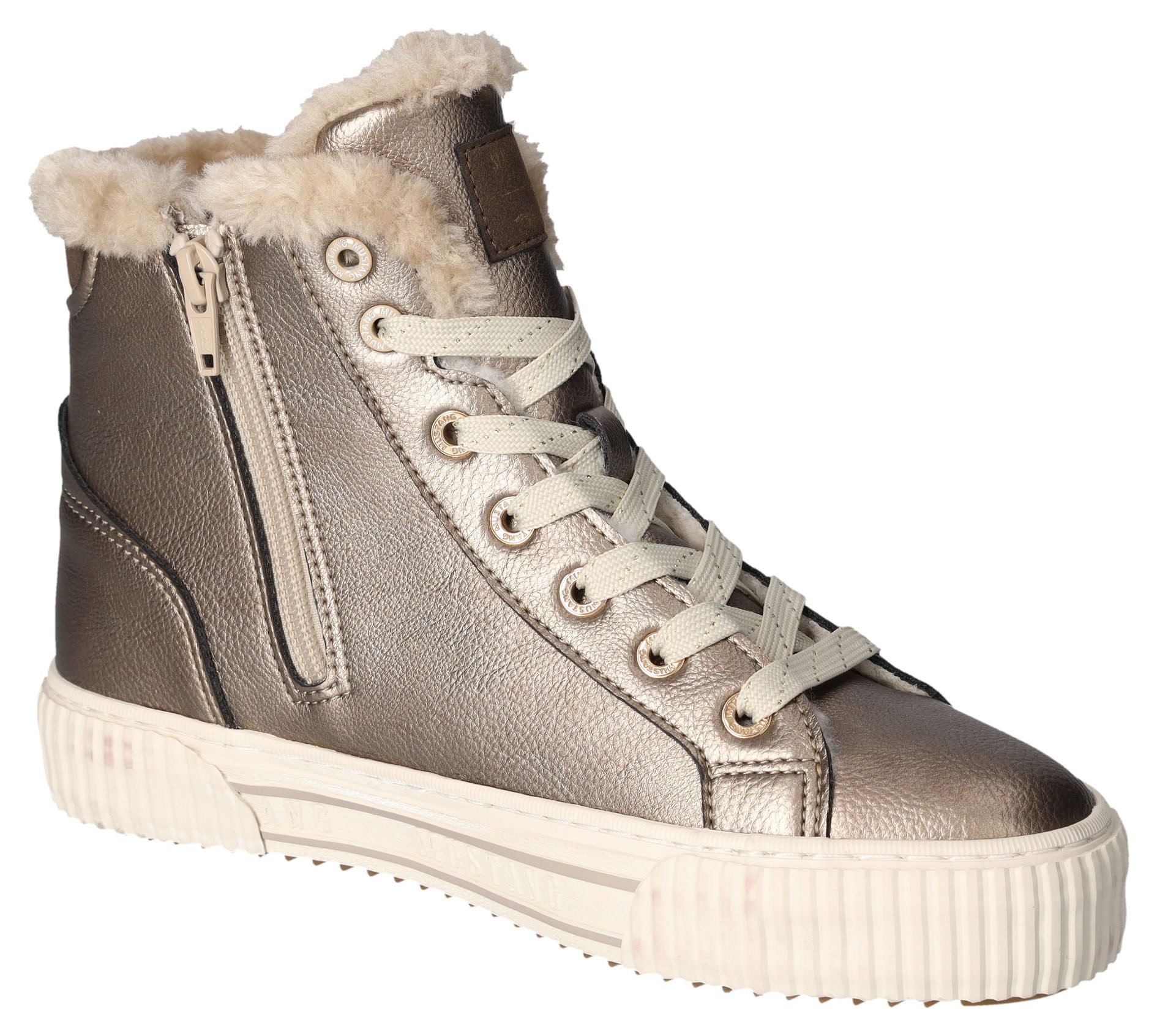 Mustang Shoes Winterlaarzen , veterschoenen, high top sneaker met binnenrits
