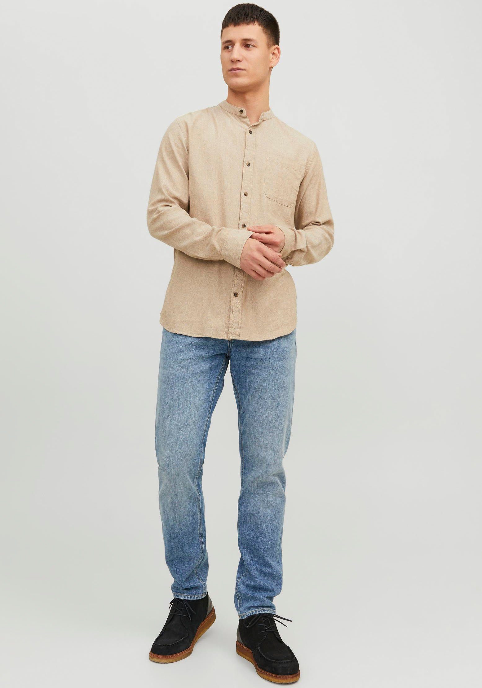 Jack & Jones Overhemd met lange mouwen JJEBAND MELANGE SHIRT LS SN