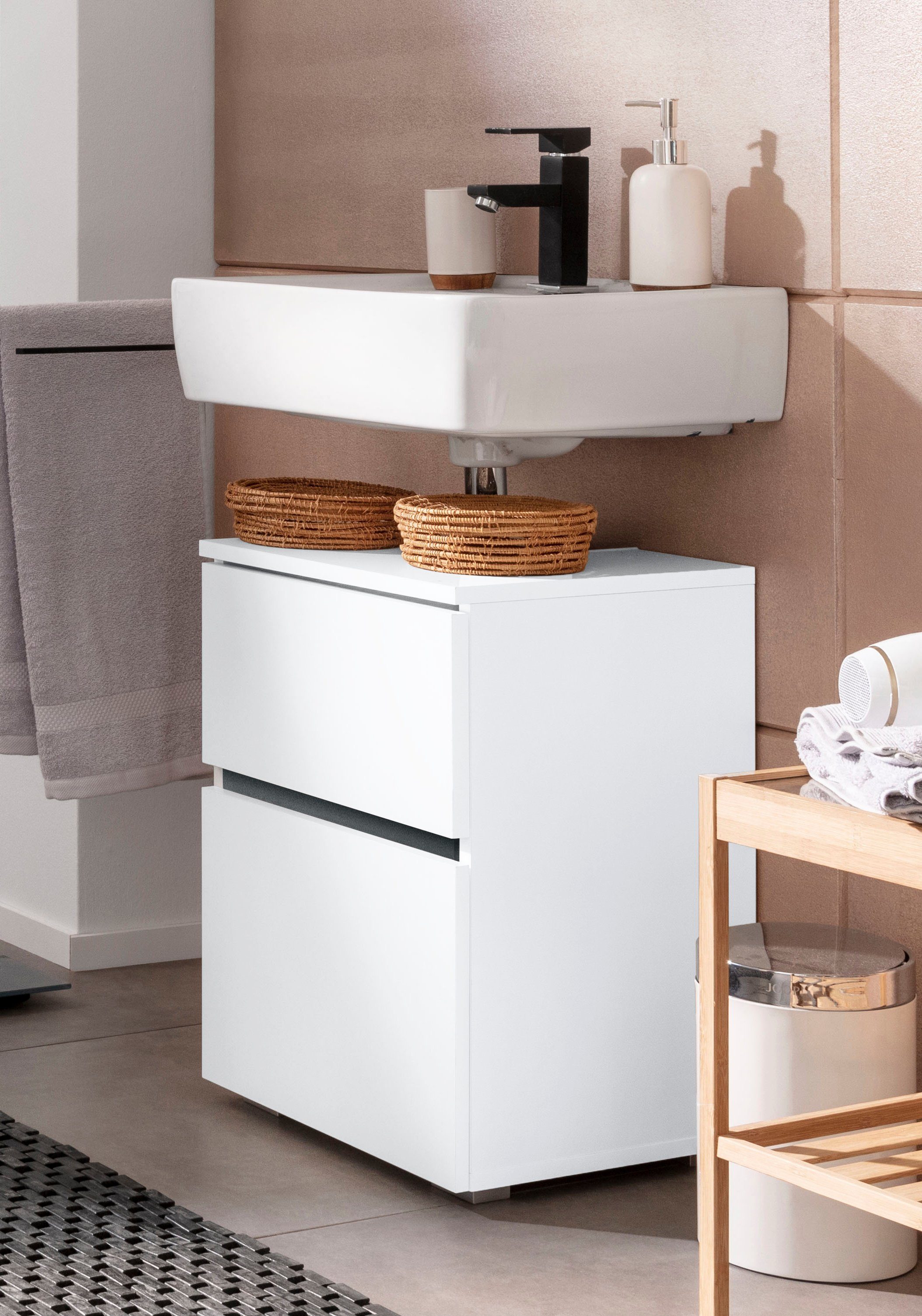 Home affaire Wastafelonderkast Wisla Siphonaansluiting, breedte 40 cm, hoogte 55 cm