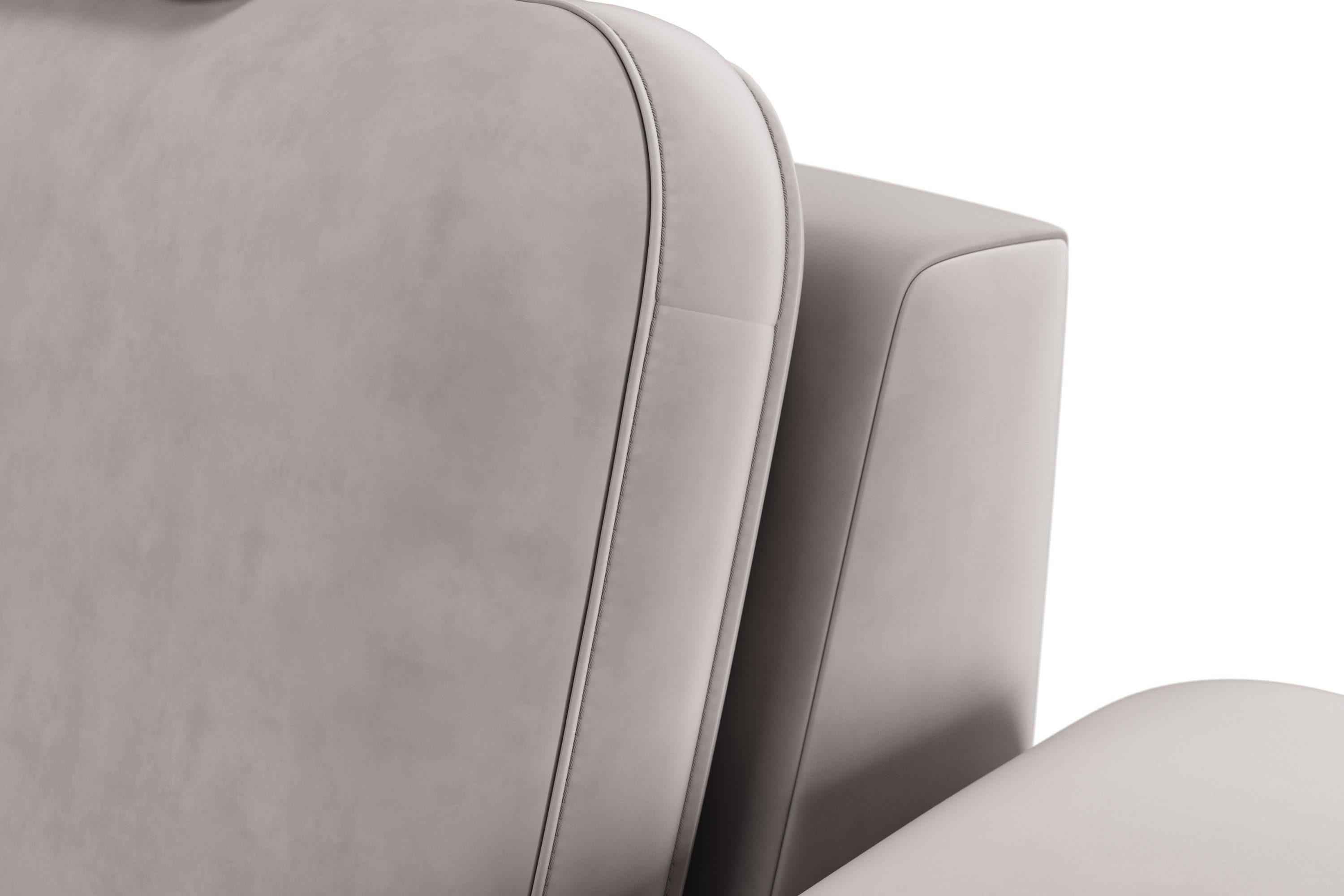 sit&more Zithoek Bendigo U-vorm inclusief zitdiepteverstelling, bodemvrijheid 12 cm, in 2 pootkleuren