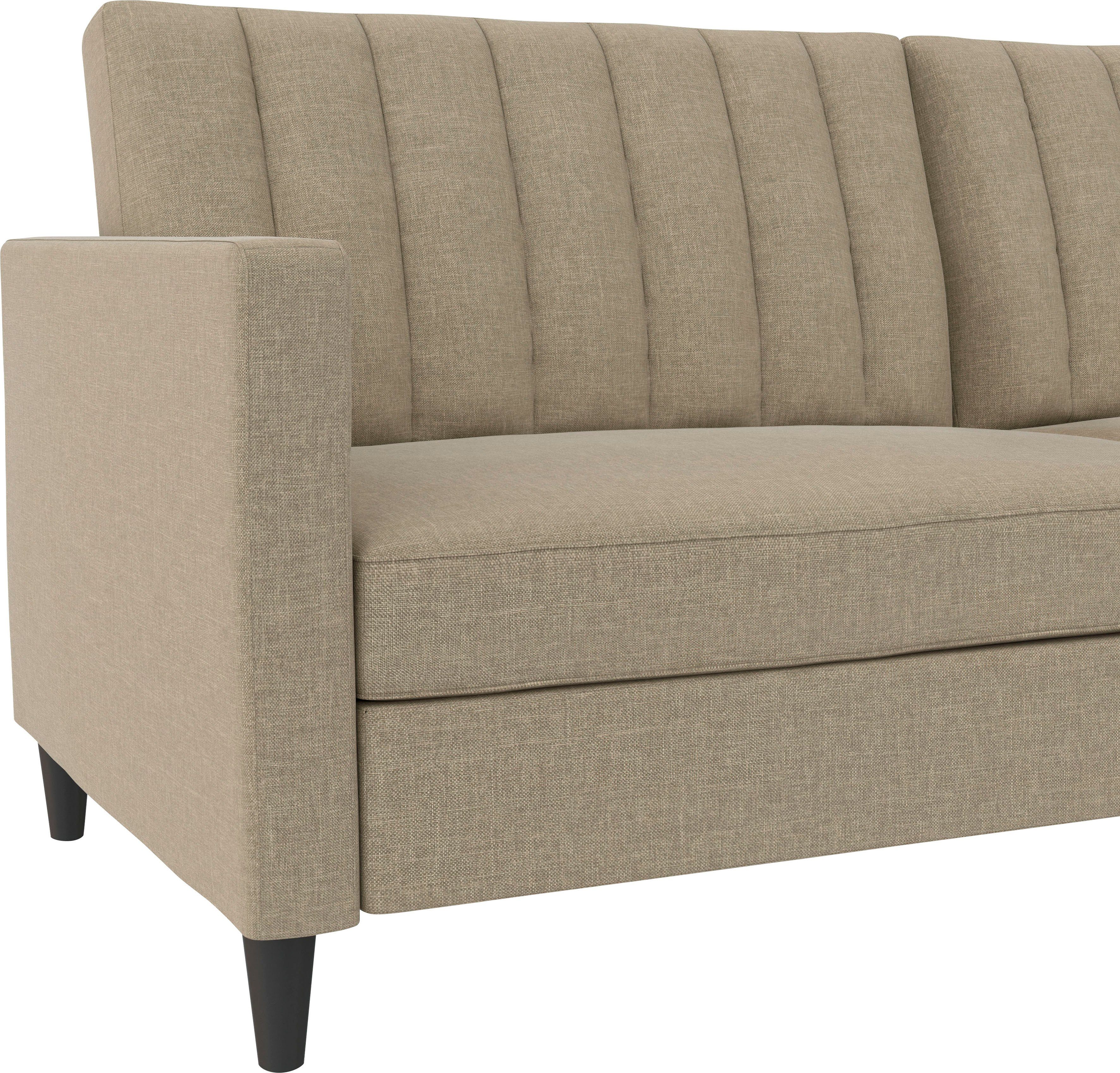 Dorel Home 3-zitsbank Celine Rugleuning 2-delig en 3-voudig verstelbaar, zithoogte 43 cm