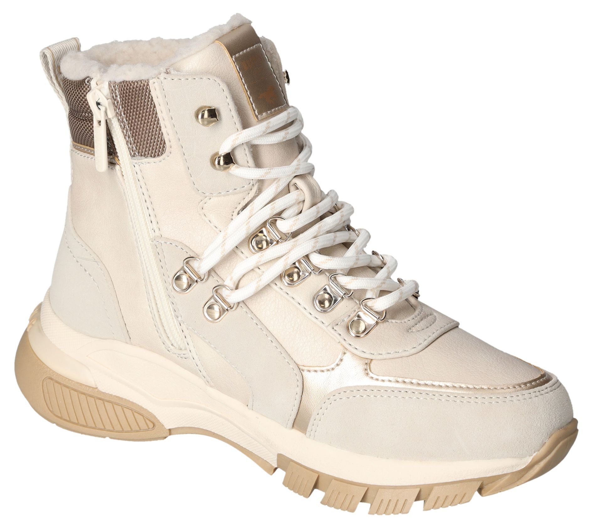 Mustang Shoes Winterlaarzen , veterschoenen, outdoorlaarzen, warme voering, met schachtkussen