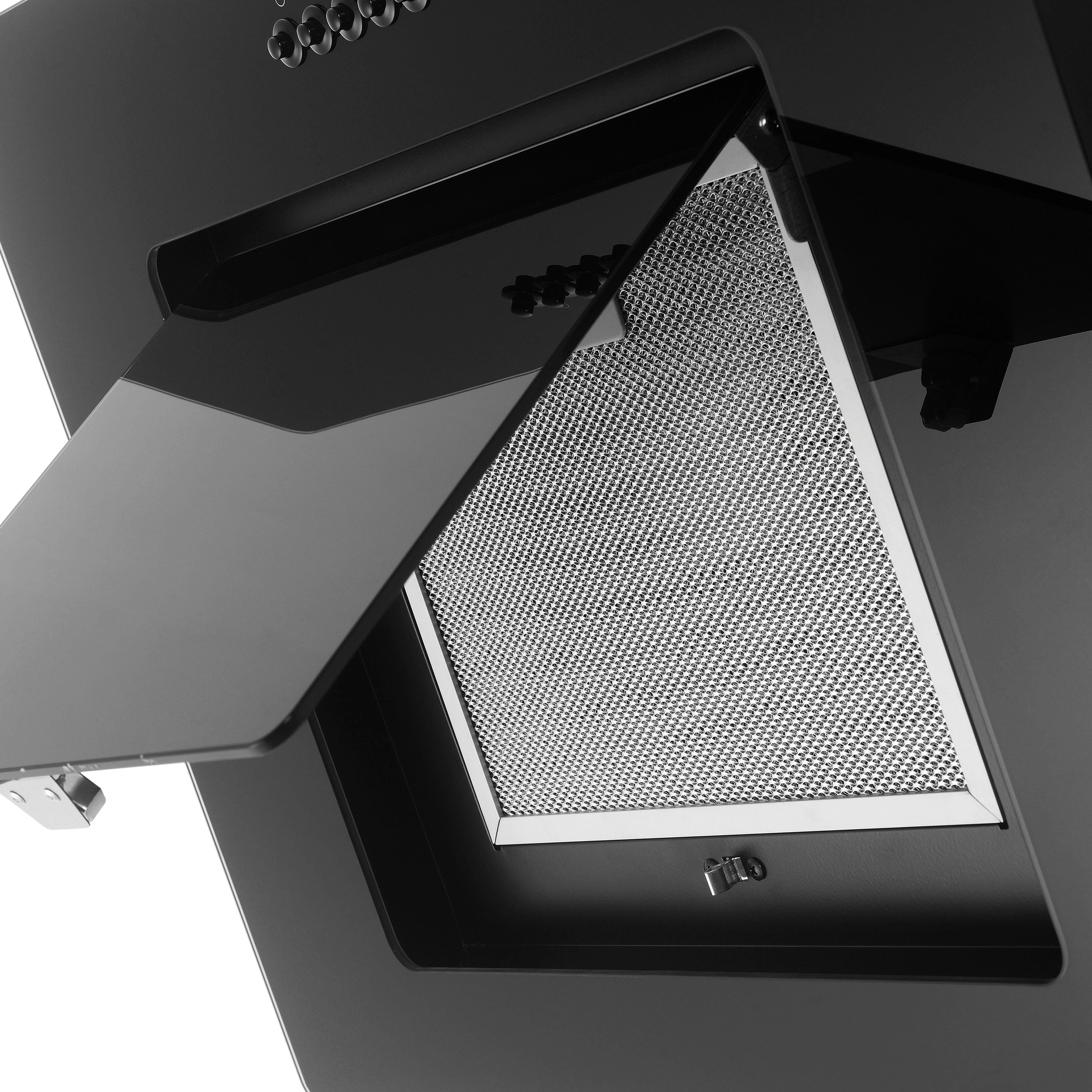 RESPEKTA Schuine wandkap CH 22010 90 cm, 3 vermogensniveaus, led-verlichting, geschikt voor afzuiging en recirculatie