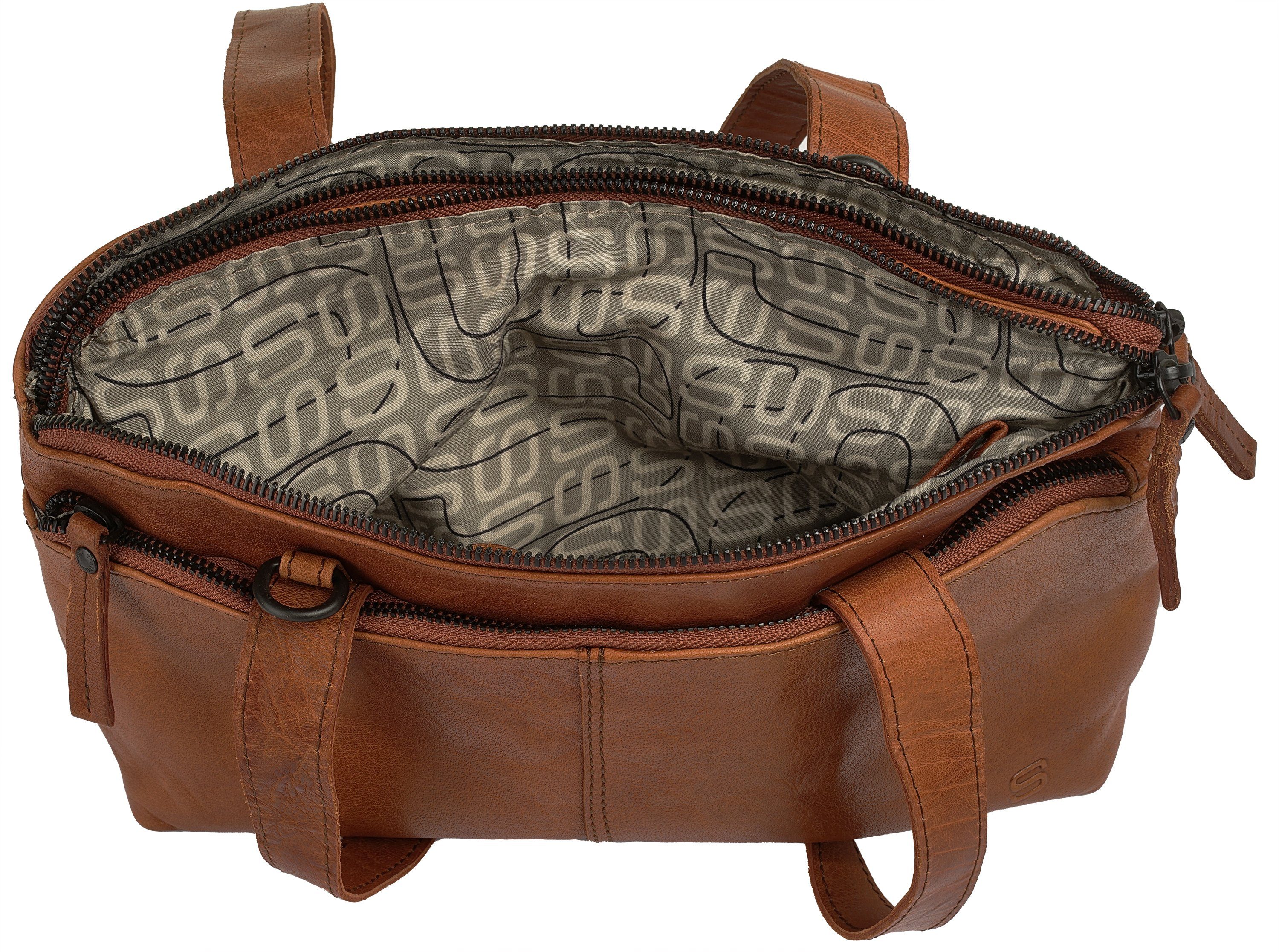 Spikes & Sparrow Tas echt leder
