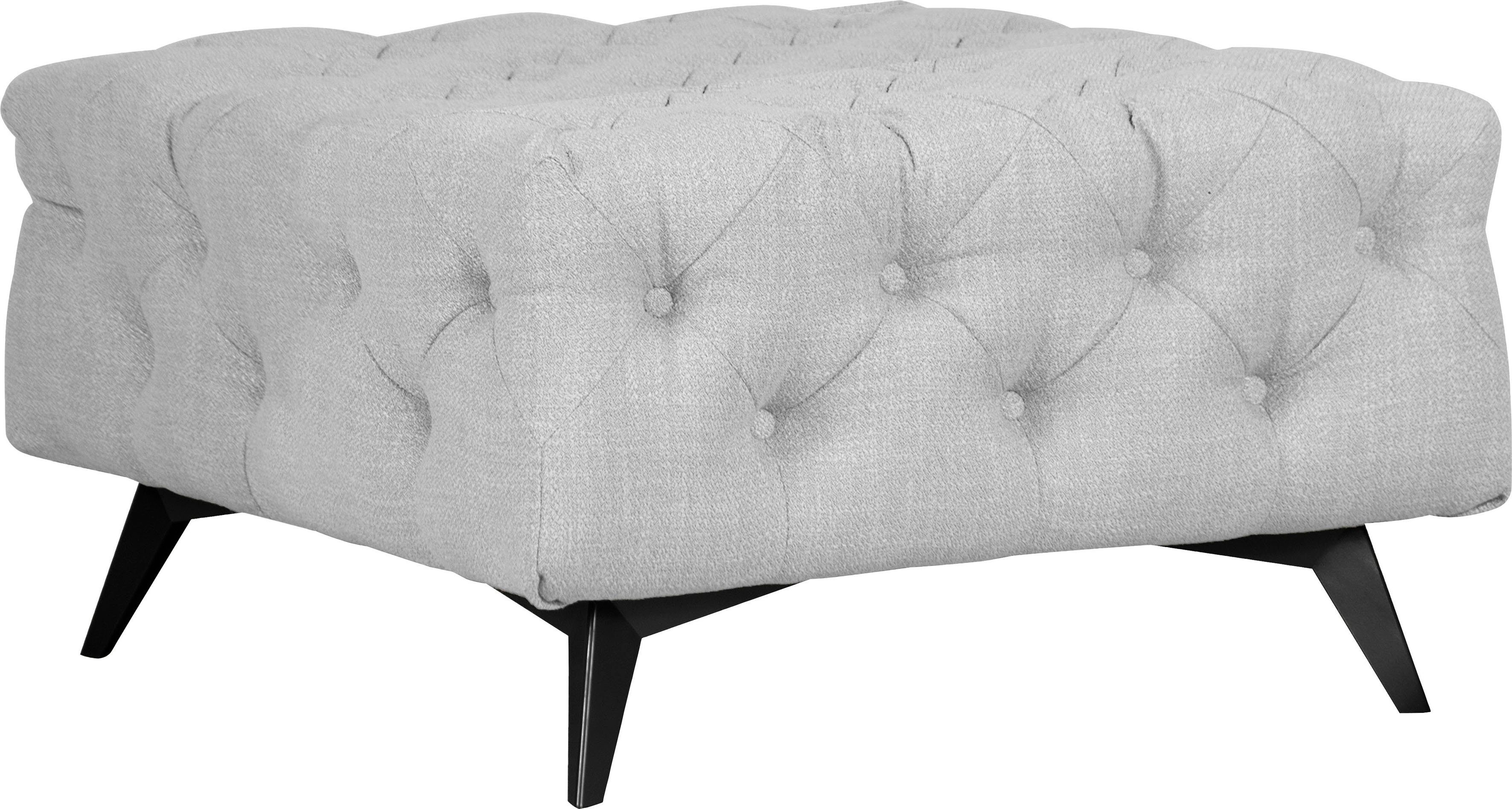 Leonique Hocker Glynis luxueuze capitonnage, moderne chesterfield look, kleur van de poten ter keuze