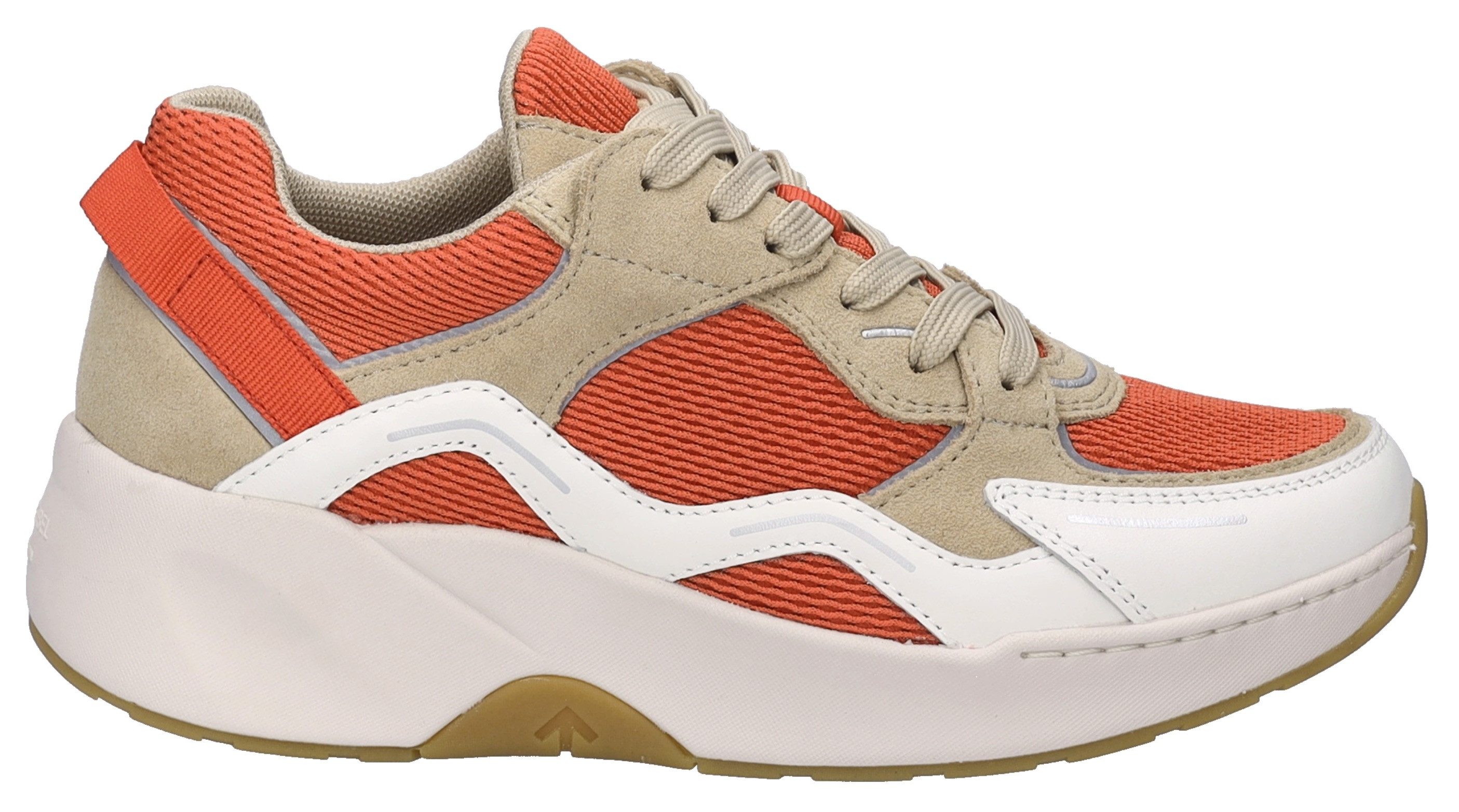 Josef Seibel Sneakers met sleehak Lissi 13 , sportschoen, vrijetijdsschoen, veterschoen met plateau en sleehak