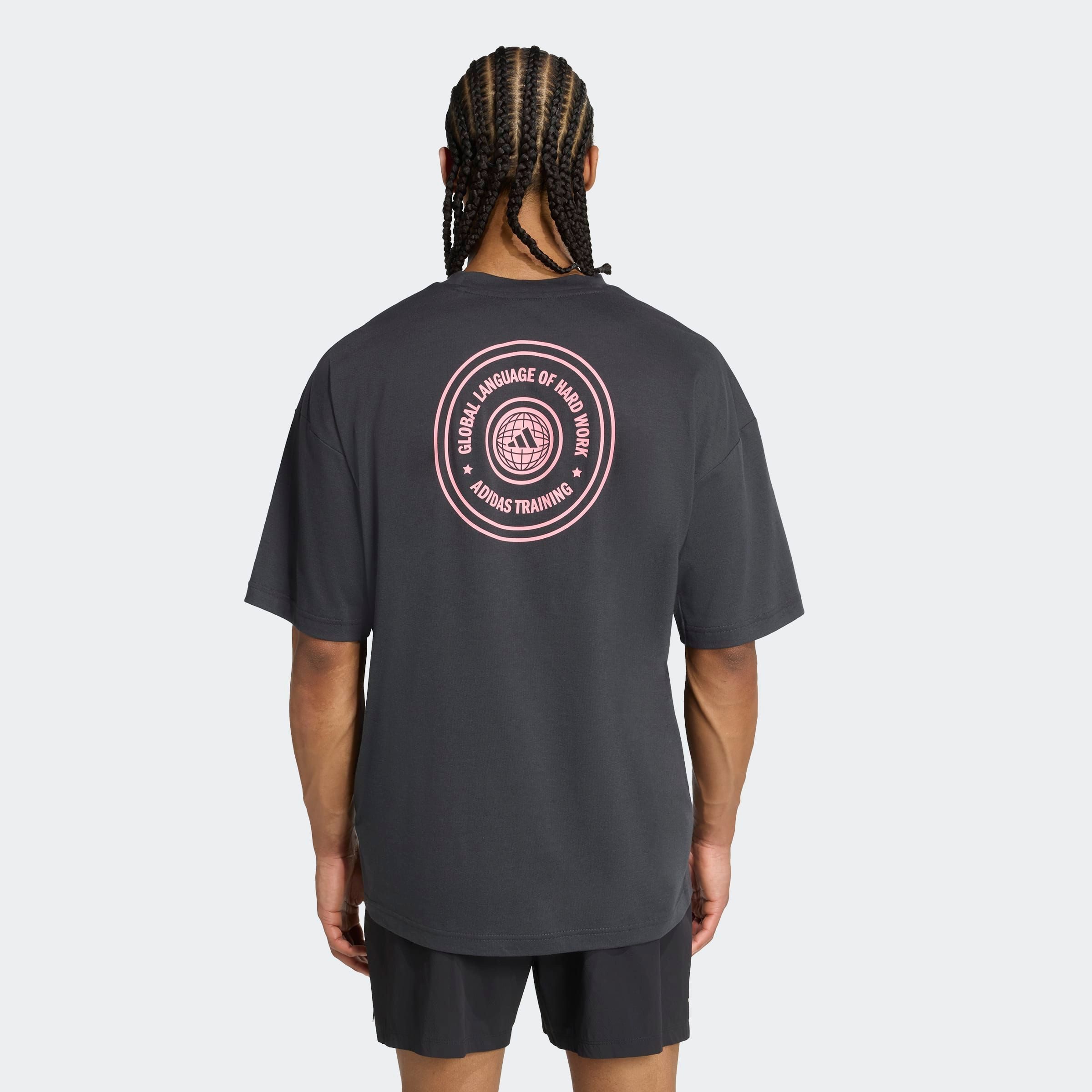 adidas Performance T-shirt GFX TEE GLOB Q3