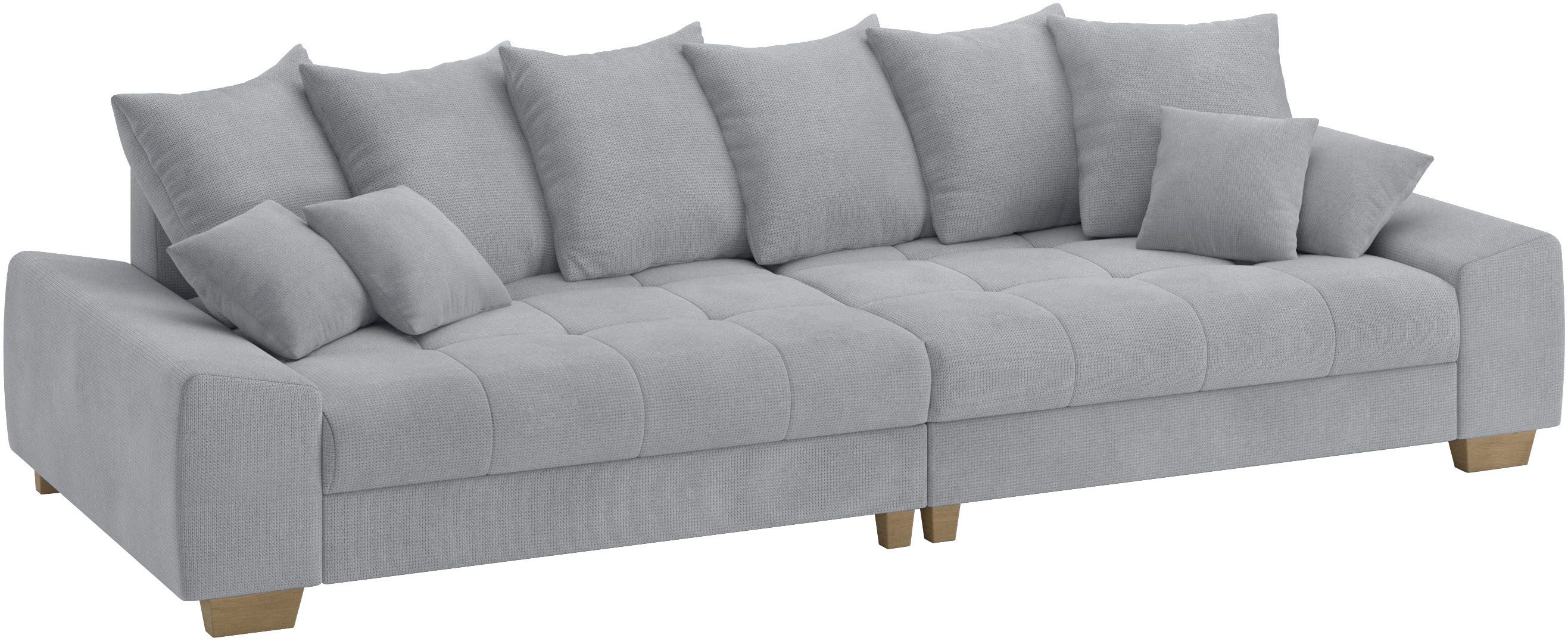 Mr. Couch Megabank Nikita II Optioneel met koudschuim bekleding, tot 140 kg belastbaar grijs, xxl banken