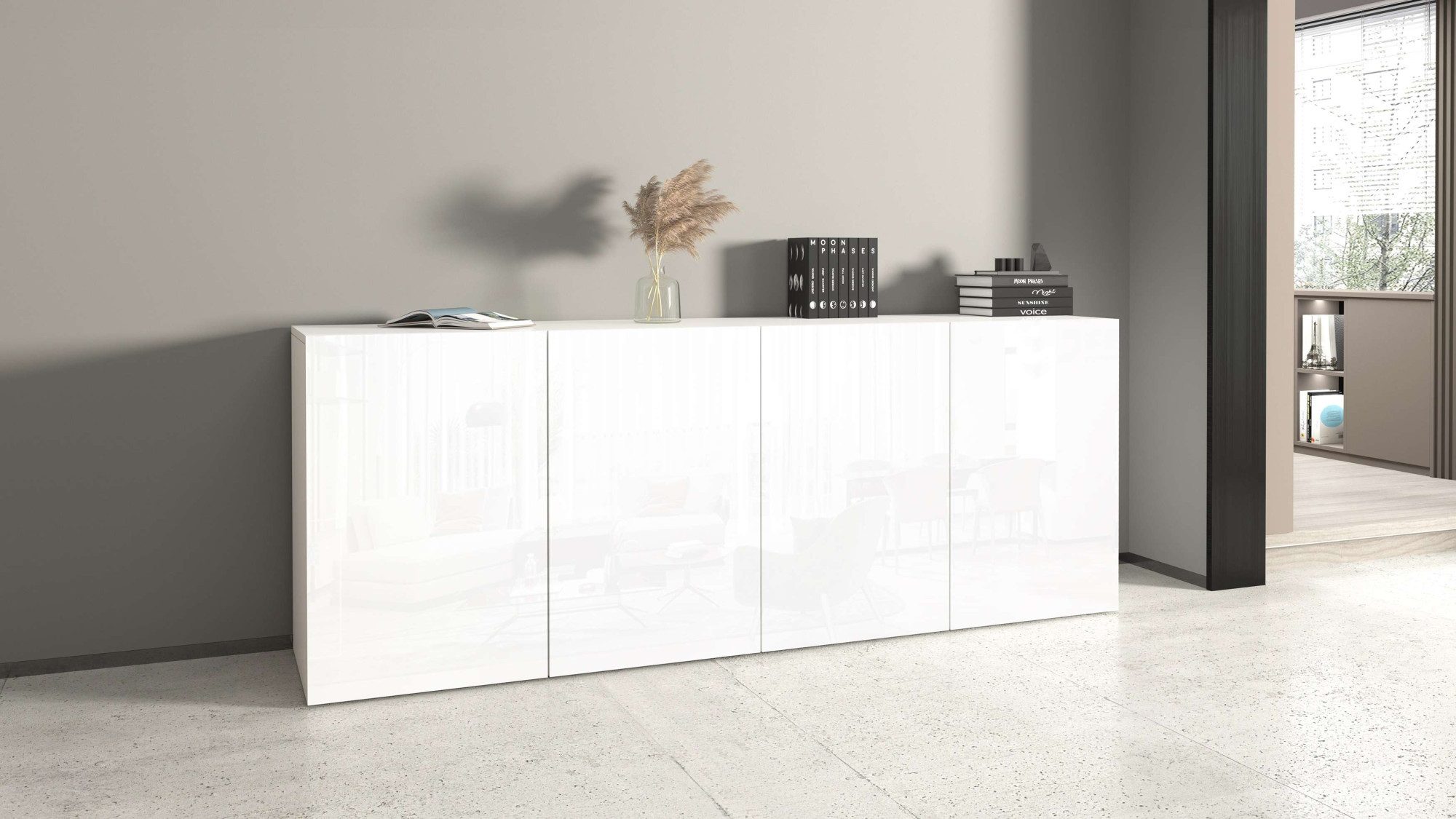 INOSIGN Dressoir Egypt, Ladekast, Kast, Buffet, greeploos