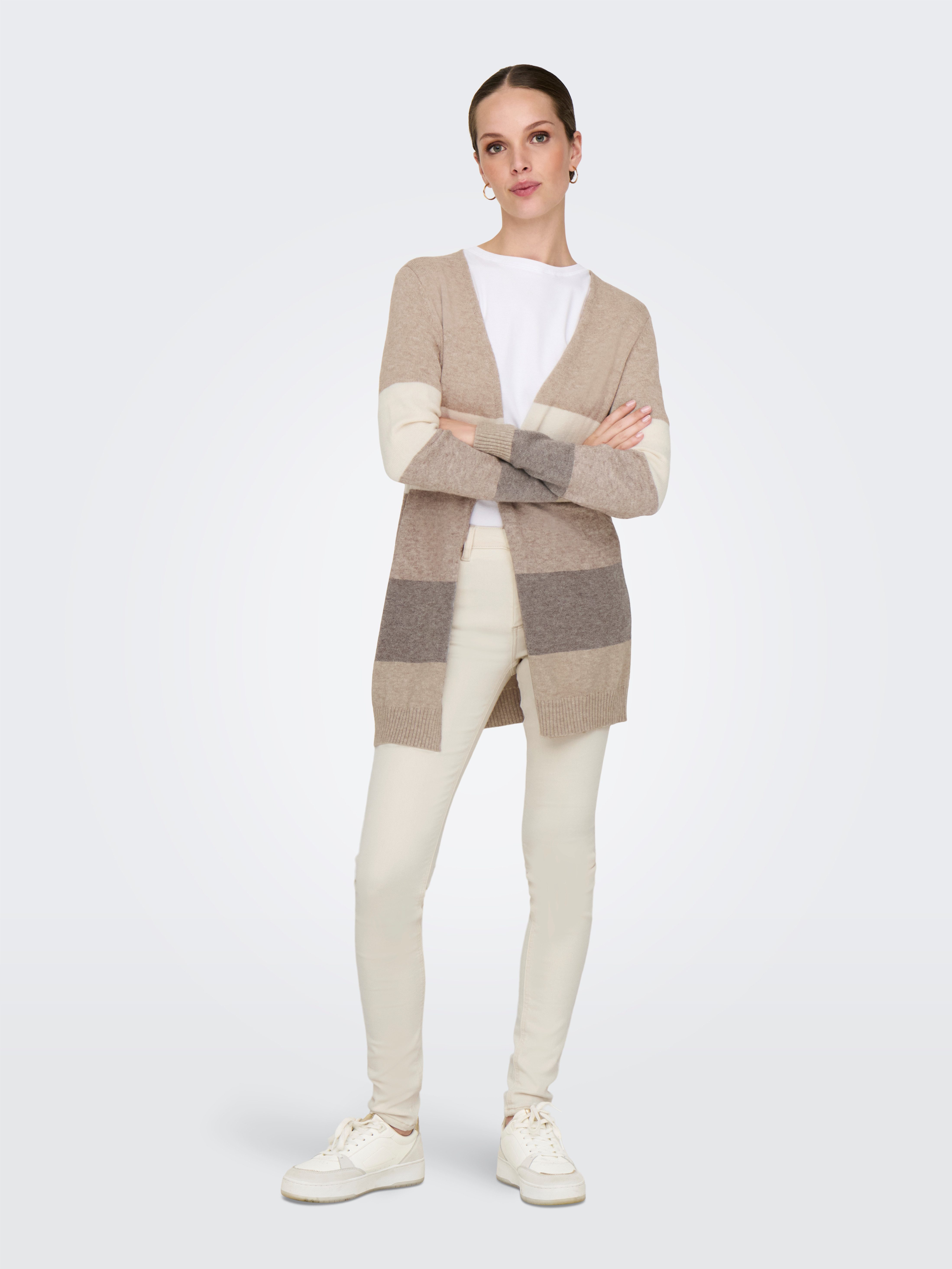 Only Vest ONLLESLY L/S OPEN CARDIGAN KNT NOOS