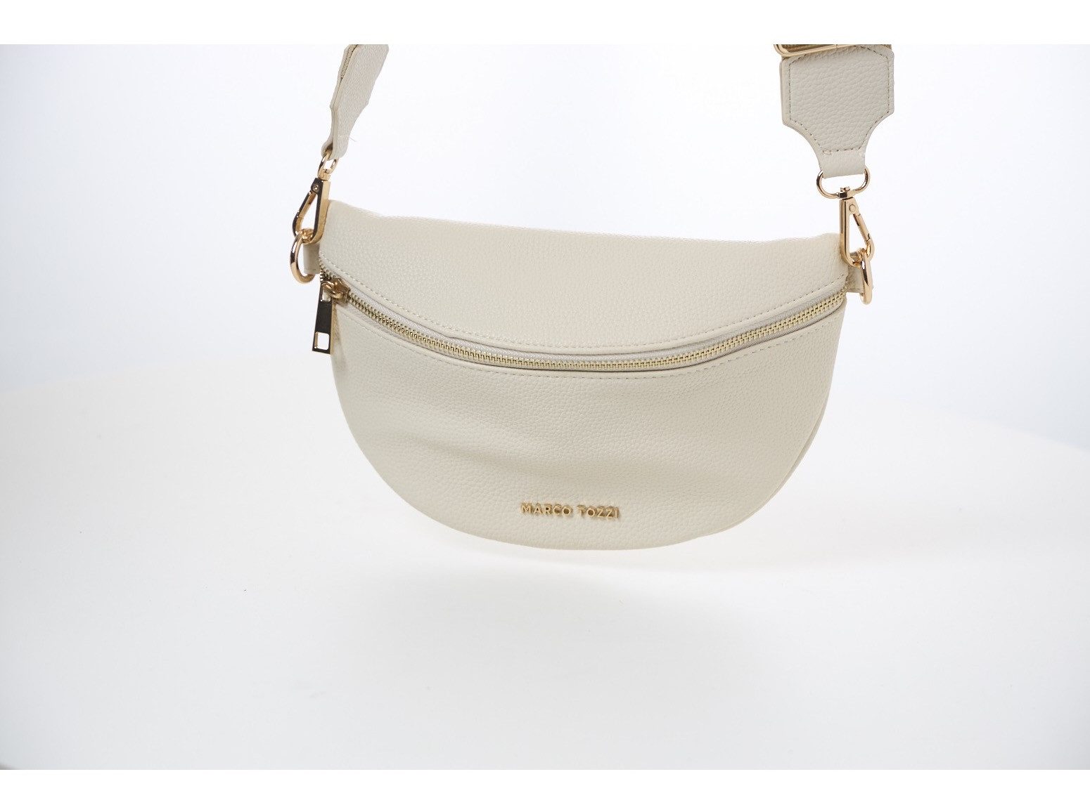 Marco Tozzi Buiktasje , dames mini bag, schoudertas, heuptas met logo-opdruk