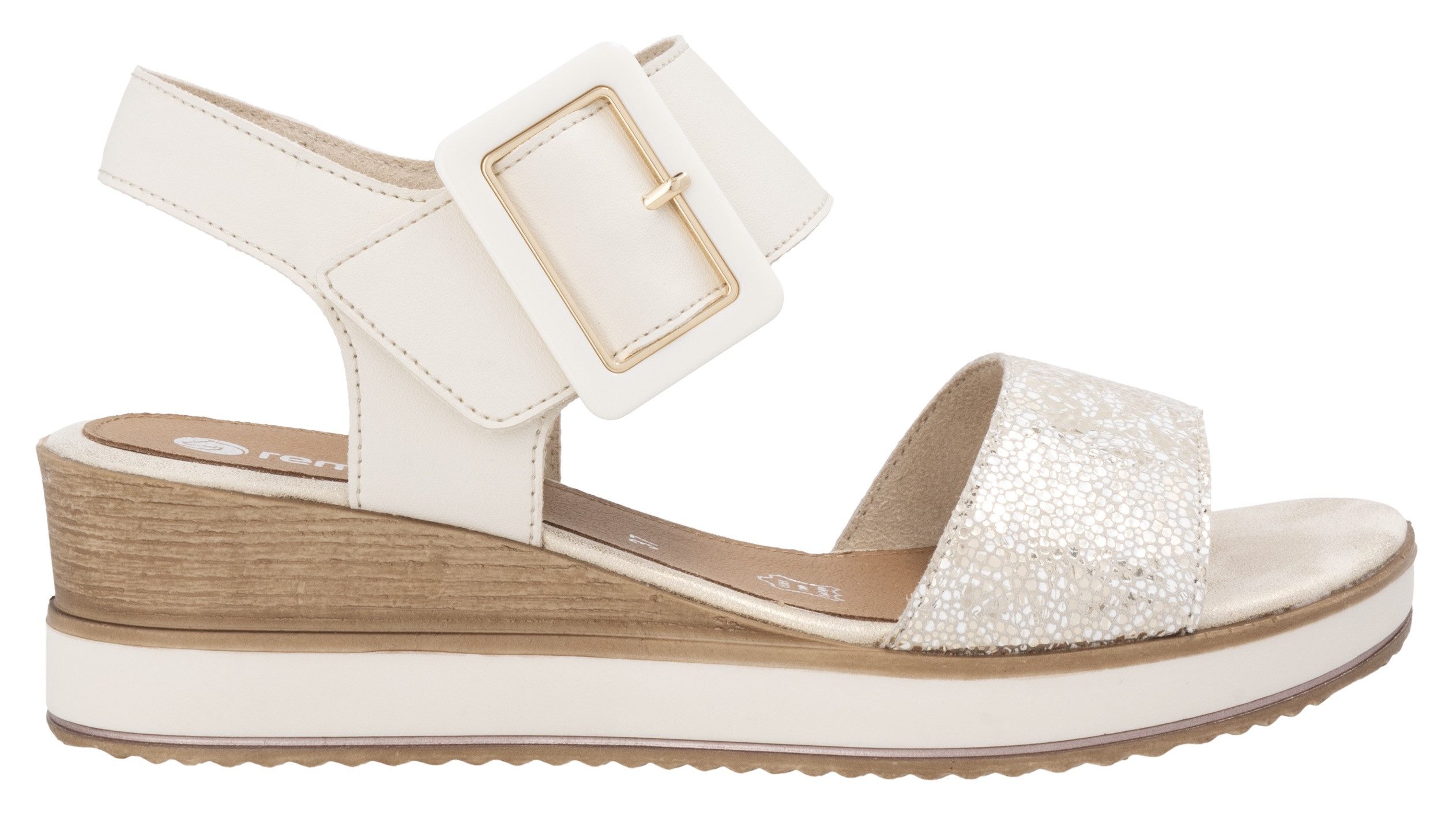 Remonte Sandaaltjes ELLE-Collection , zomerschoen, sandaal, comfortschoen met klittenband onder de siergesp